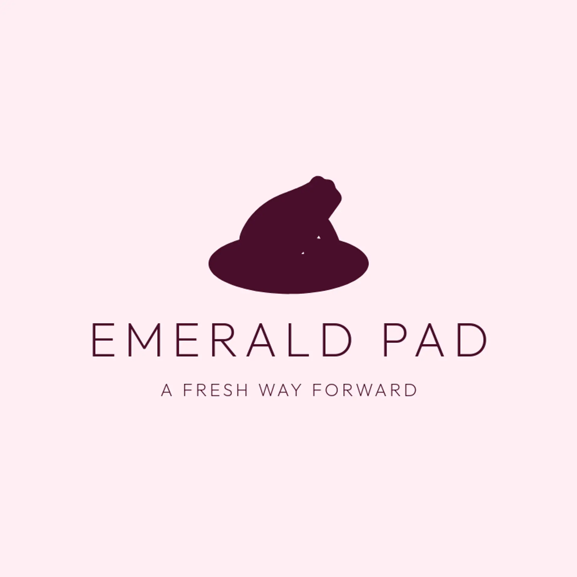 Emerald Pad logo for frog