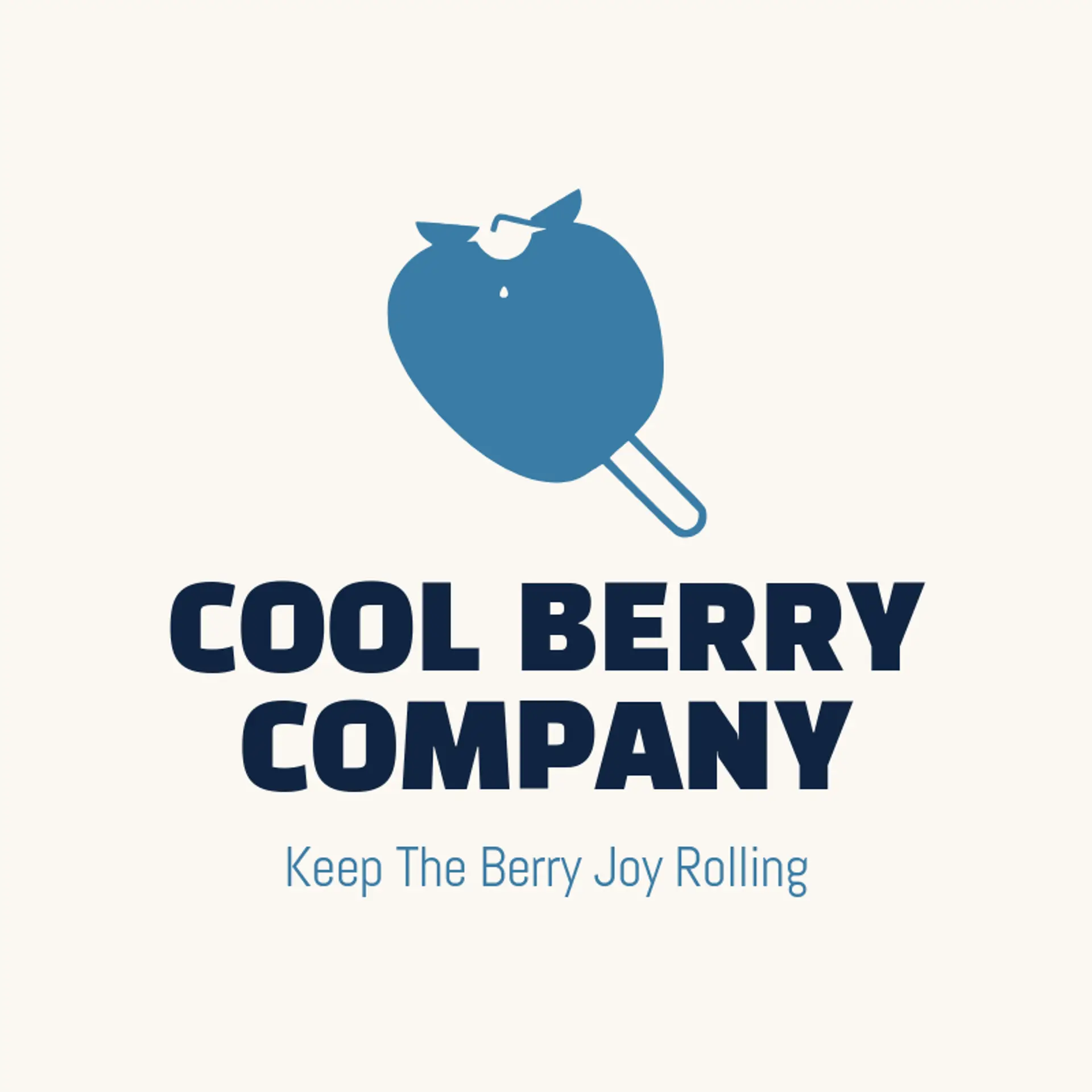 Cool Berry Company logo for popsicle