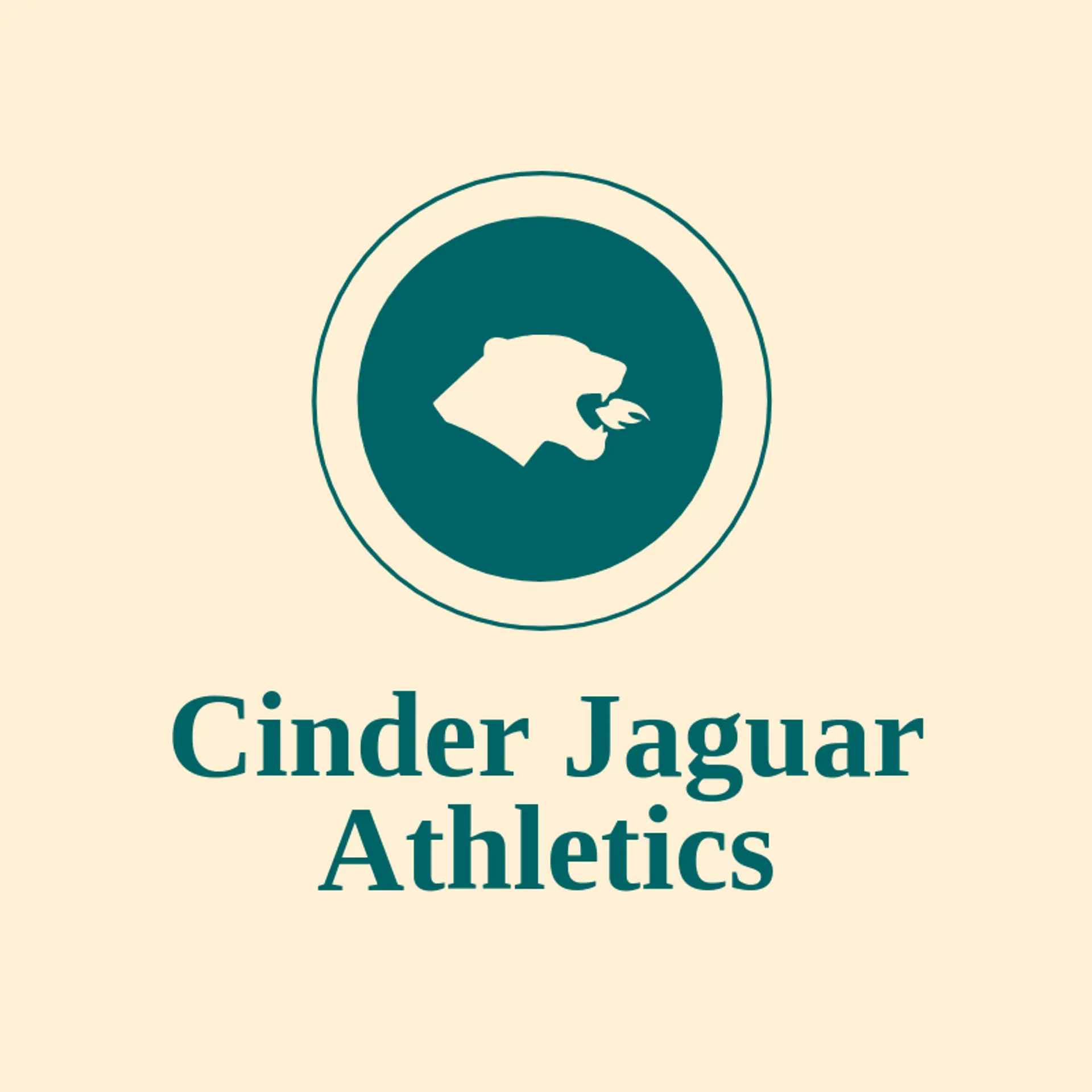 Cinder Jaguar Athletics logo for jaguar