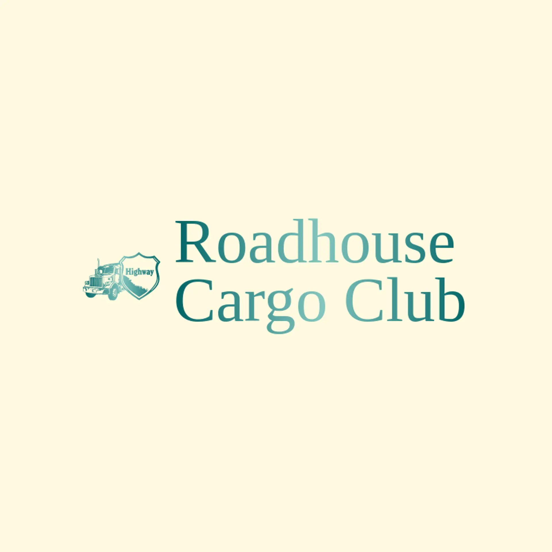 Roadhouse Cargo Club logo for trucking company