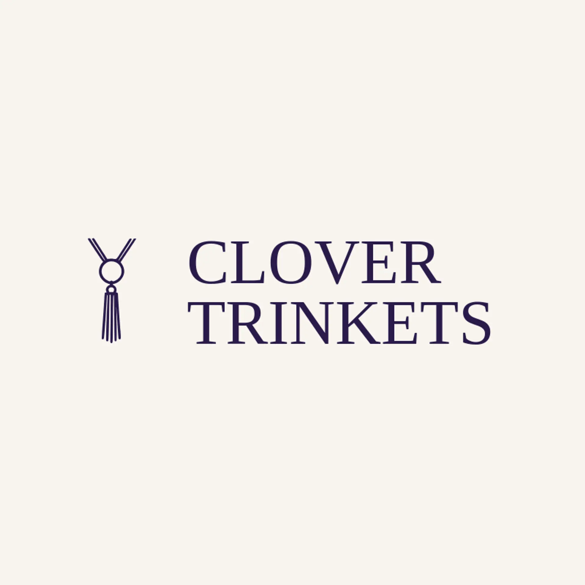 Clover Trinkets logo for necklace
