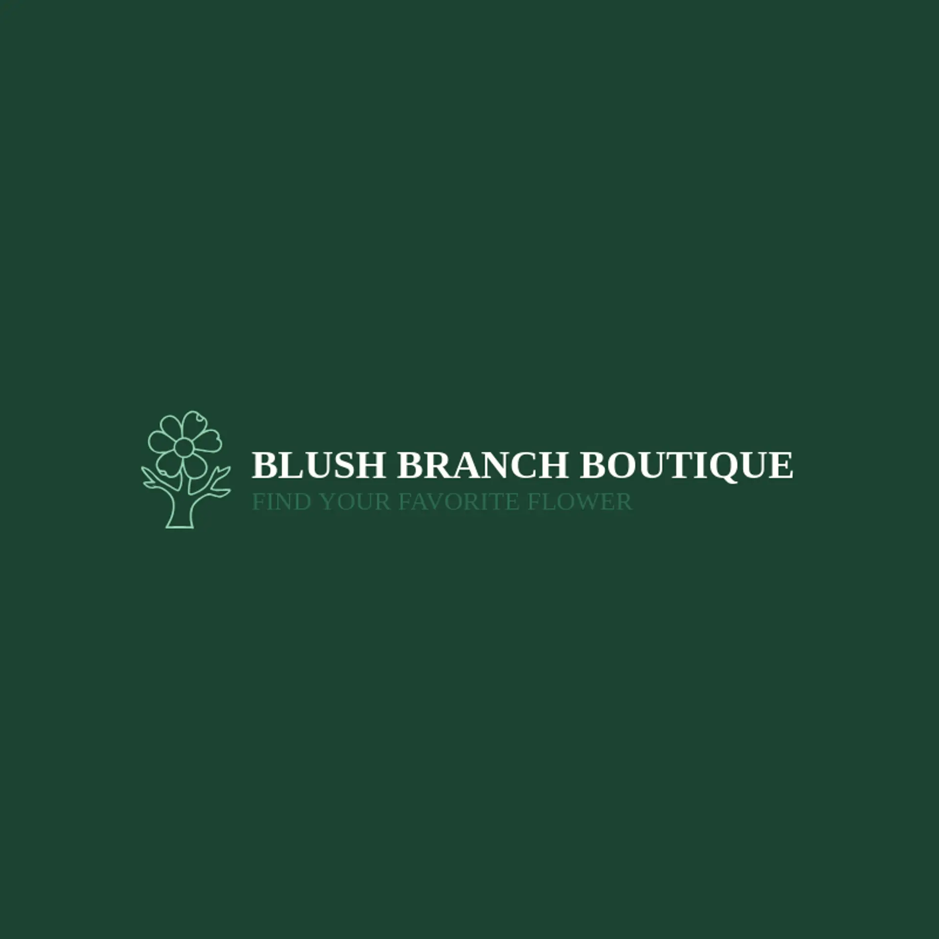 Blush Branch Boutique logo for blossom
