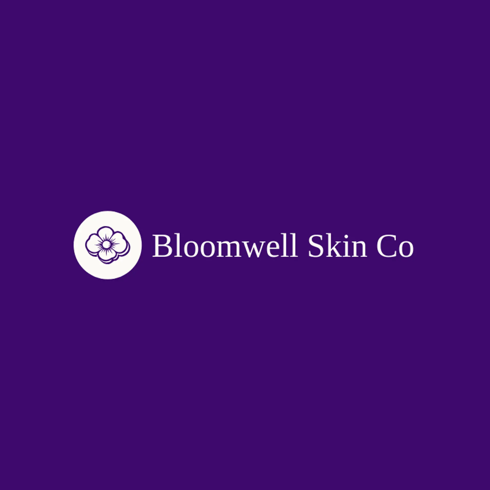 Bloomwell Skin Co logo for skin