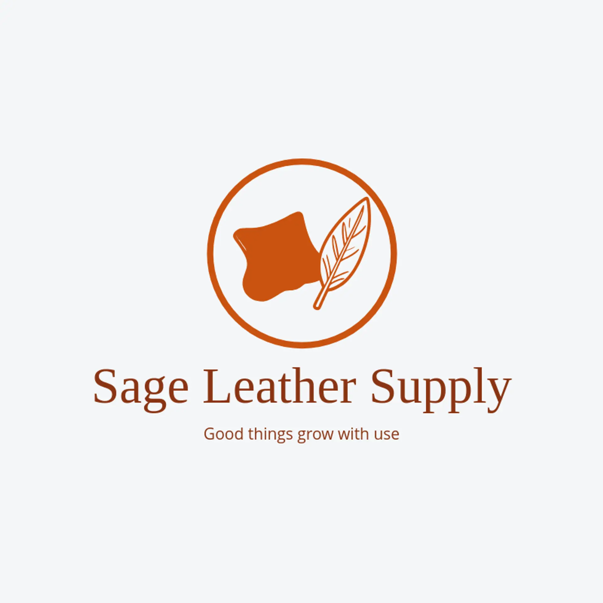 Sage Leather Supply logo for leather
