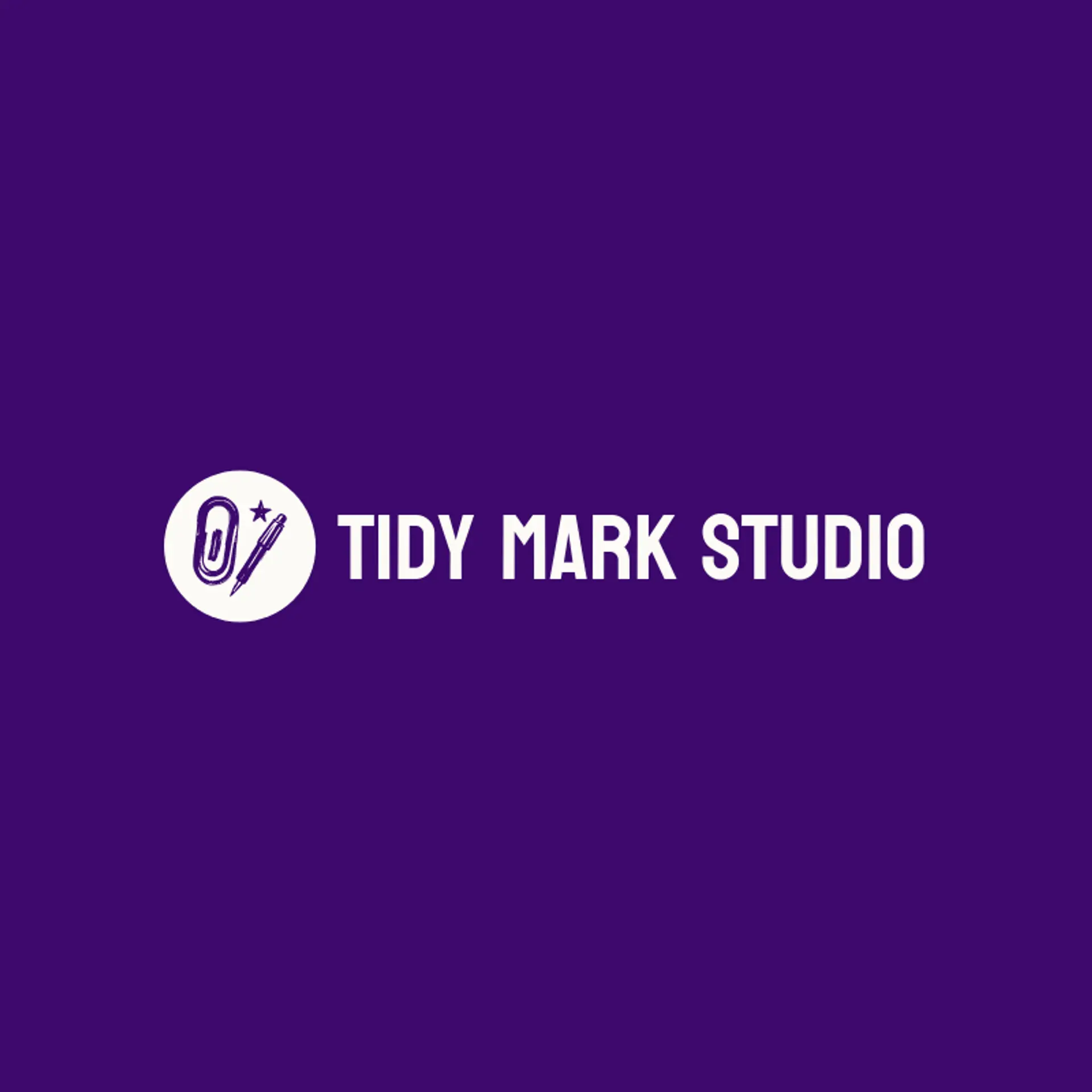 Tidy Mark Studio logo for pen