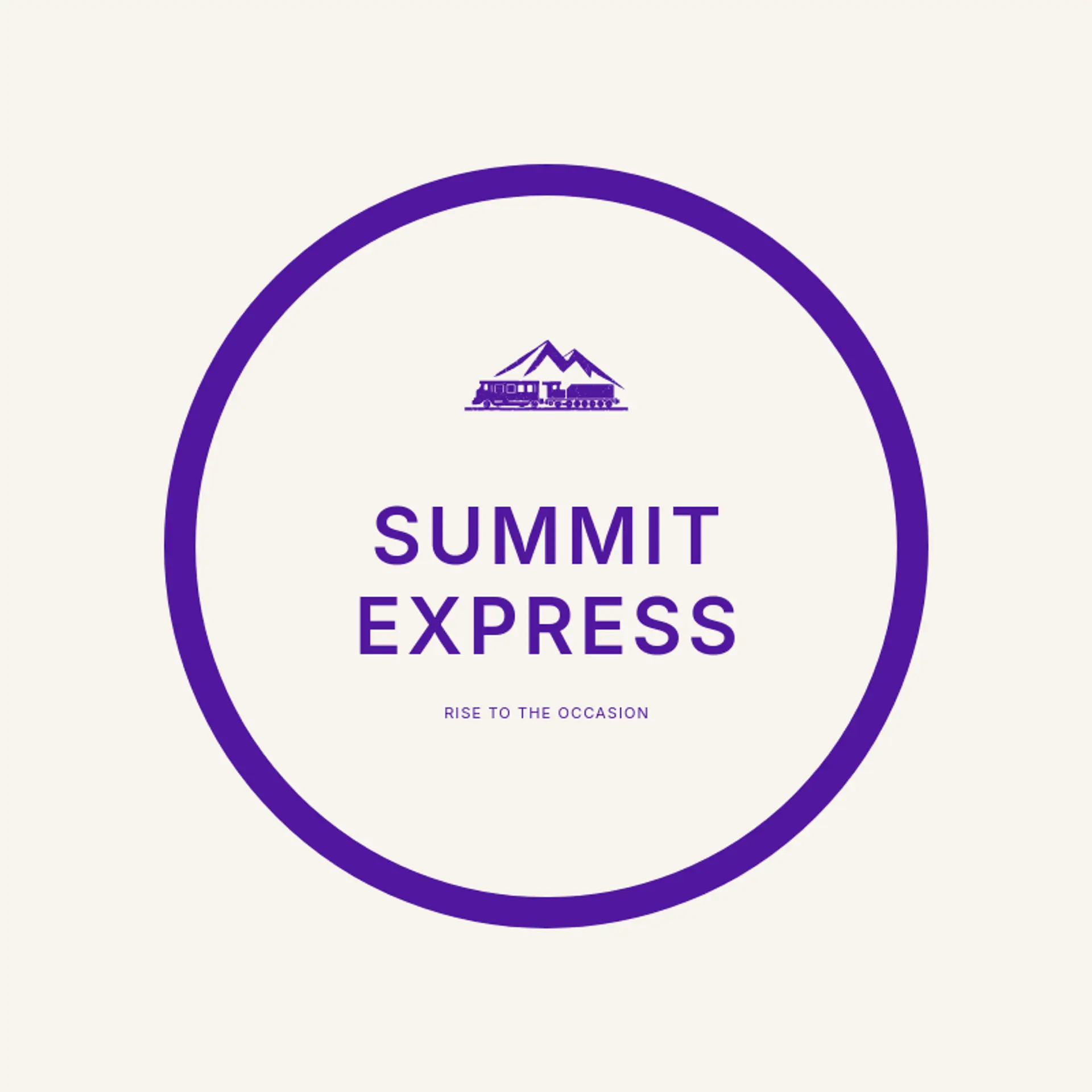 Summit Express logo for train