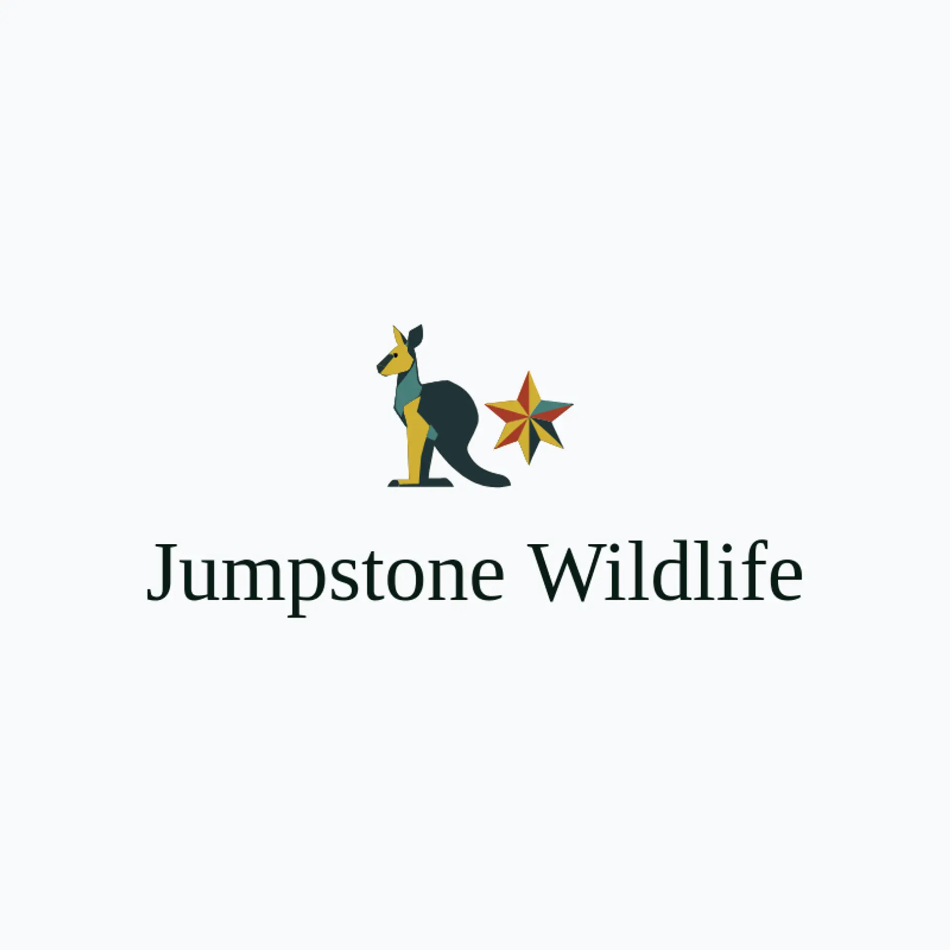 Jumpstone Wildlife logo for kangaroo