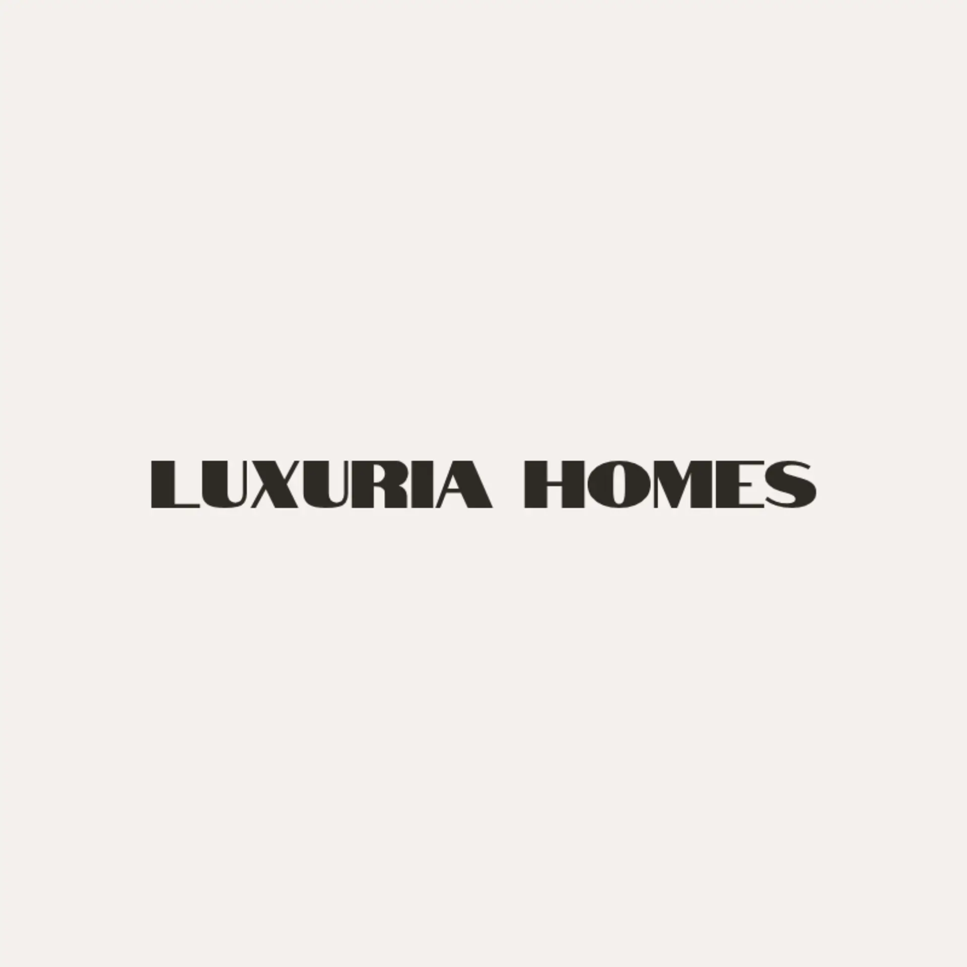 Luxuria Homes logo for classy real estate