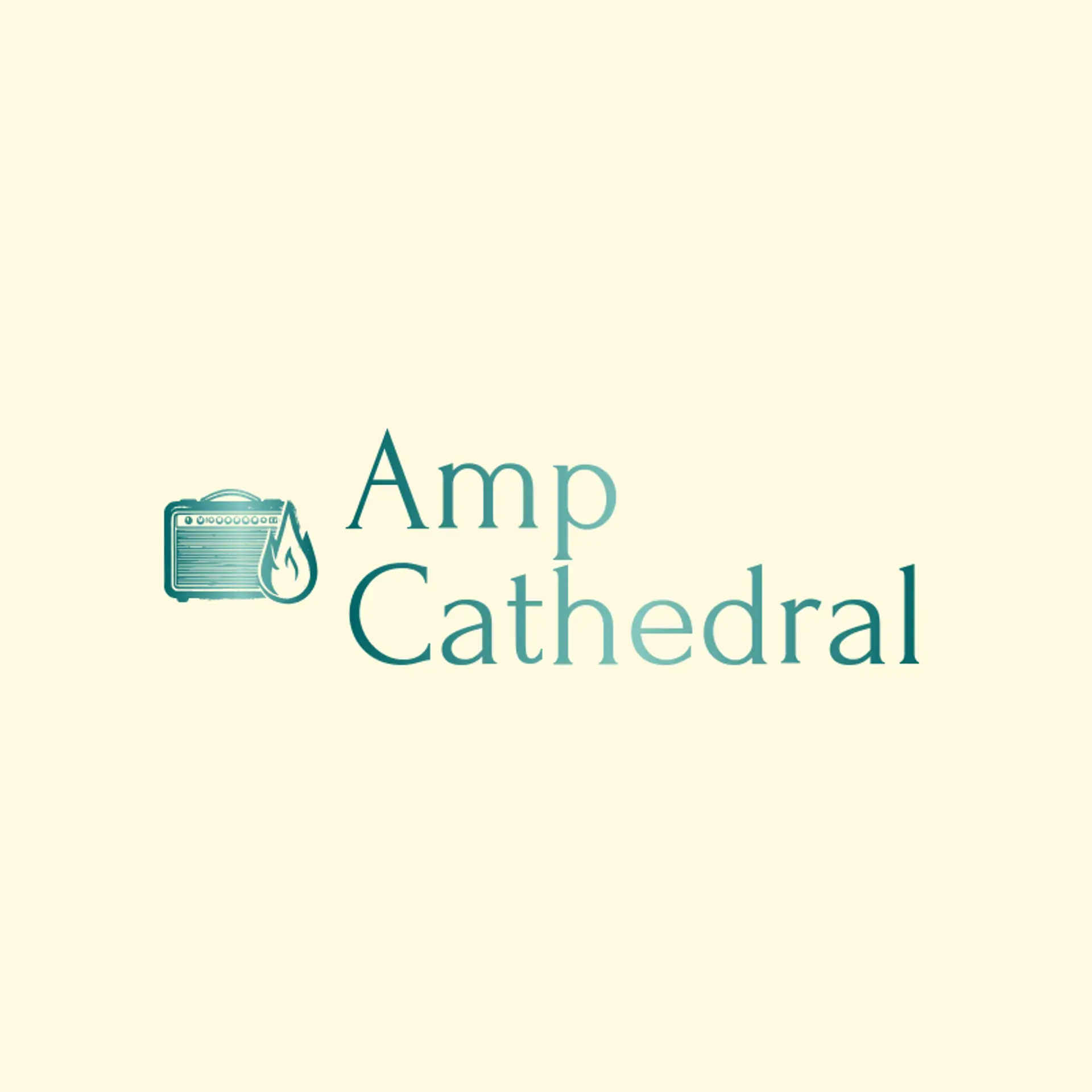 Amp Cathedral logo for metal band