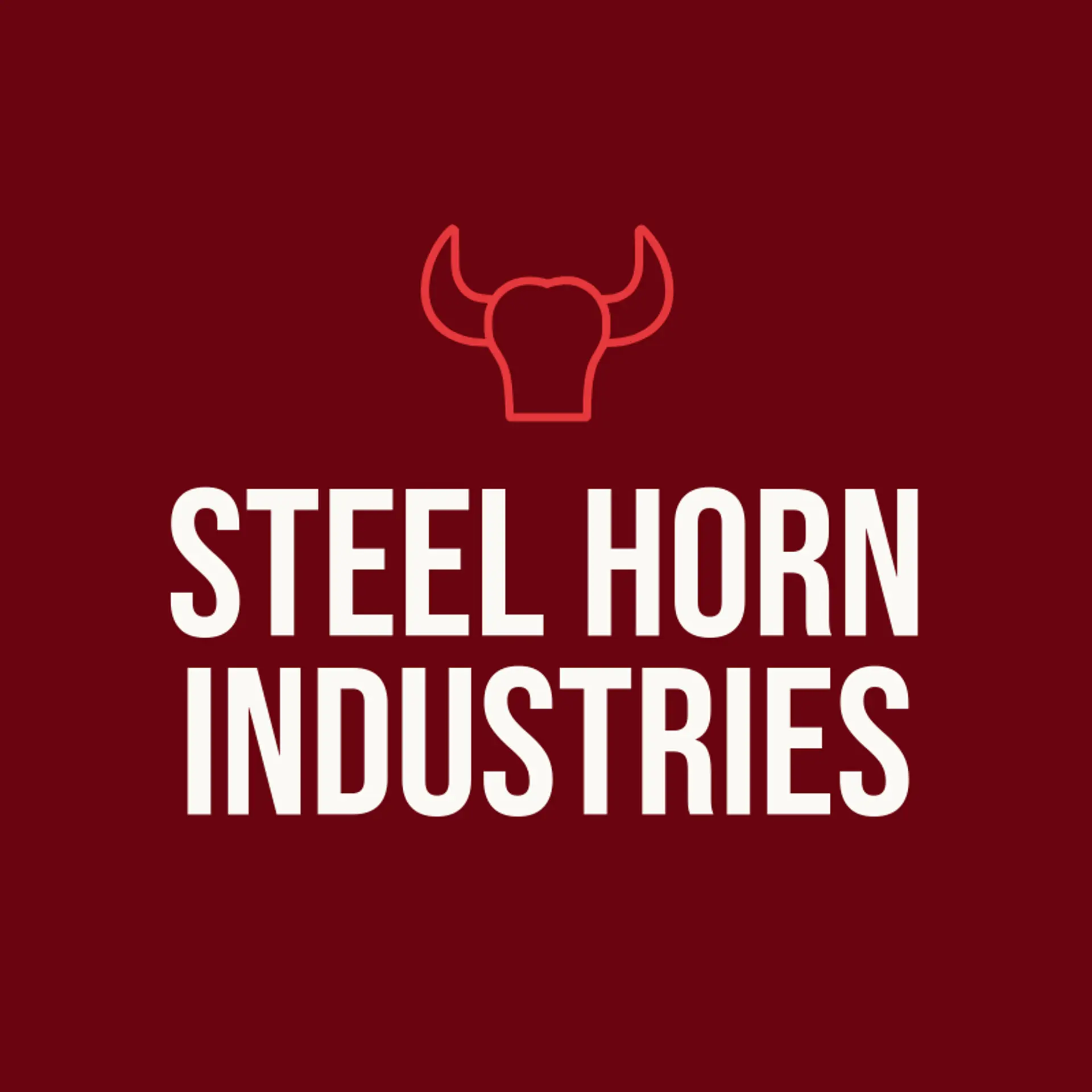 Steel Horn Industries logo for bull