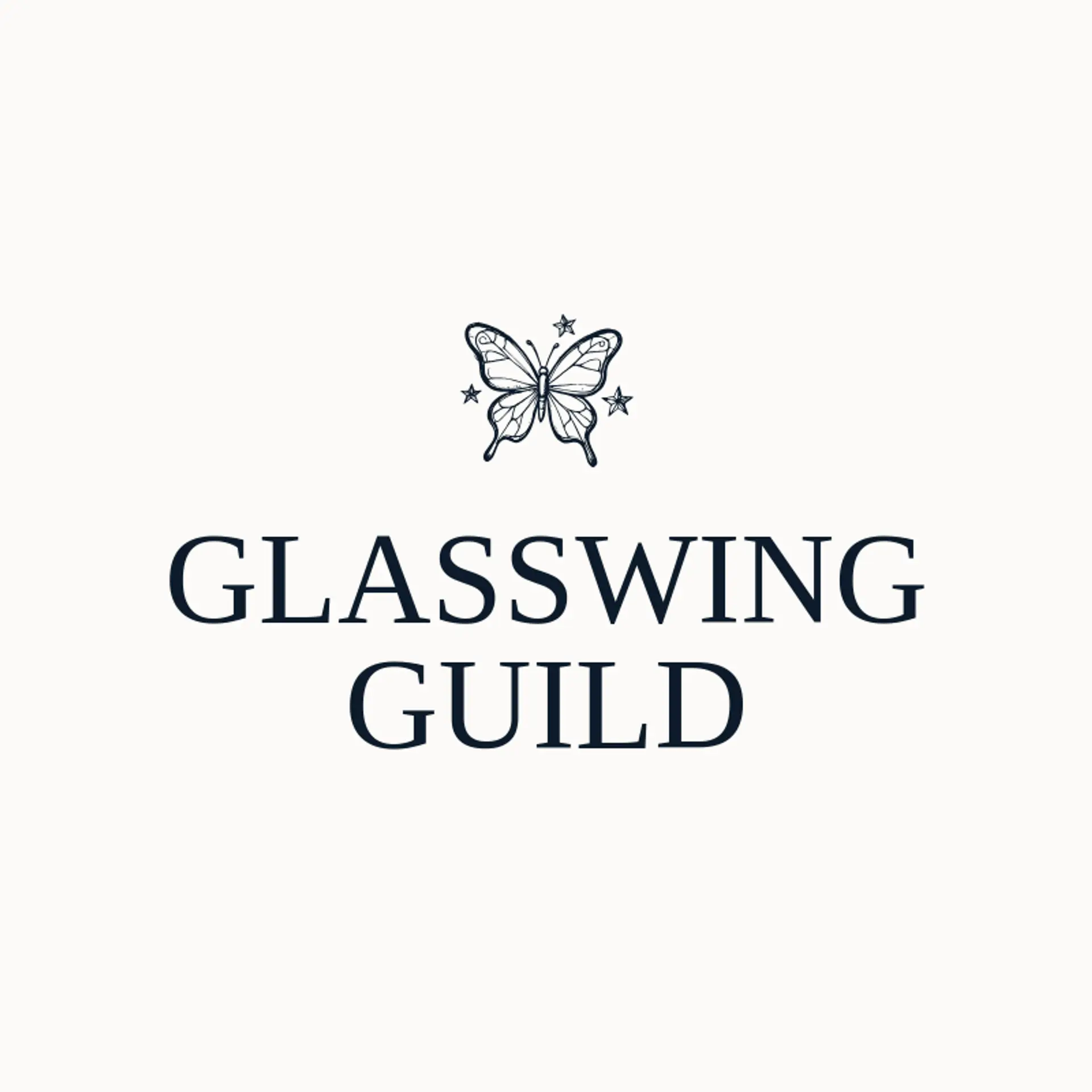 Glasswing Guild logo for stained glass