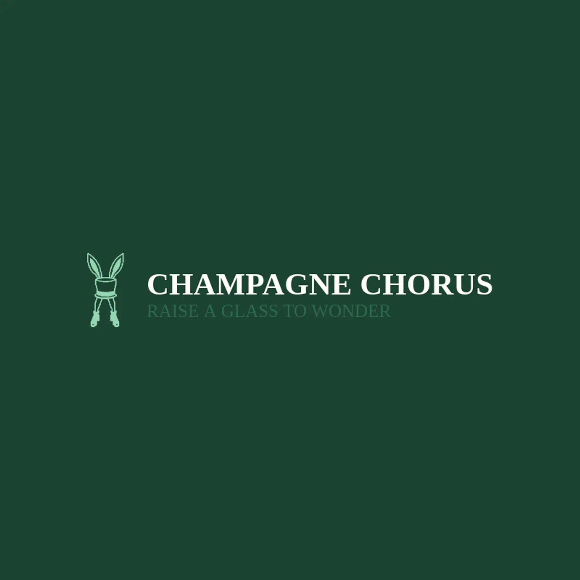 Champagne Chorus logo for cabaret