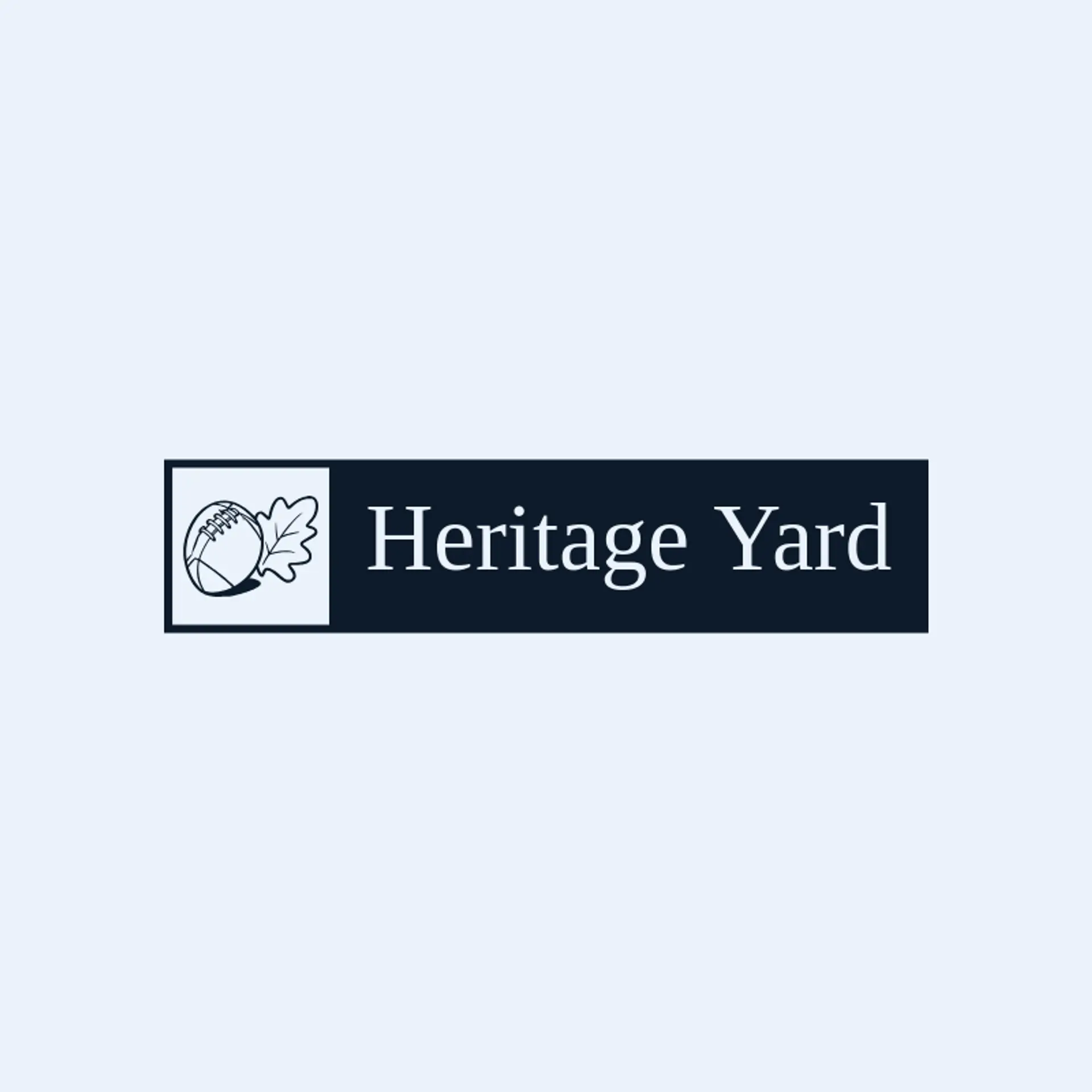 Heritage Yard logo for american football