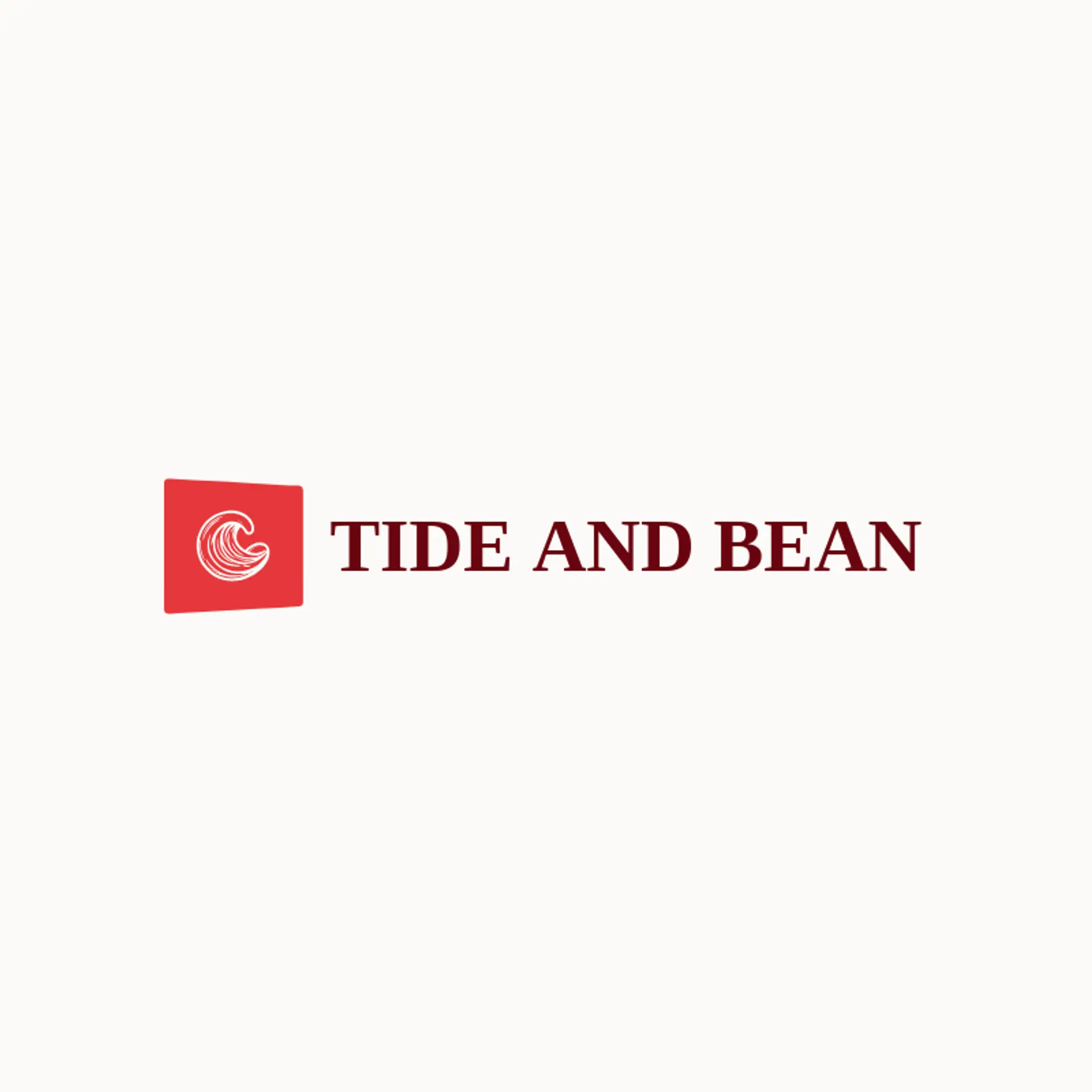 Tide and Bean logo for coffee bean