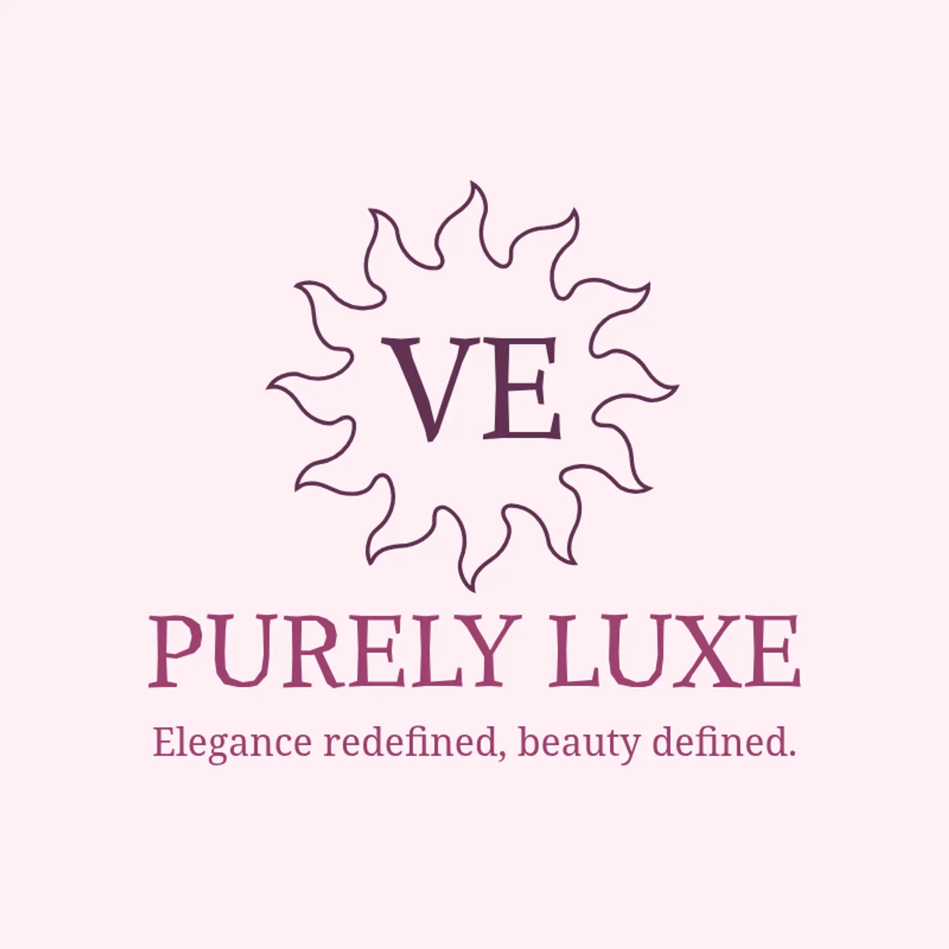 Purely Luxe logo for beauty fashion