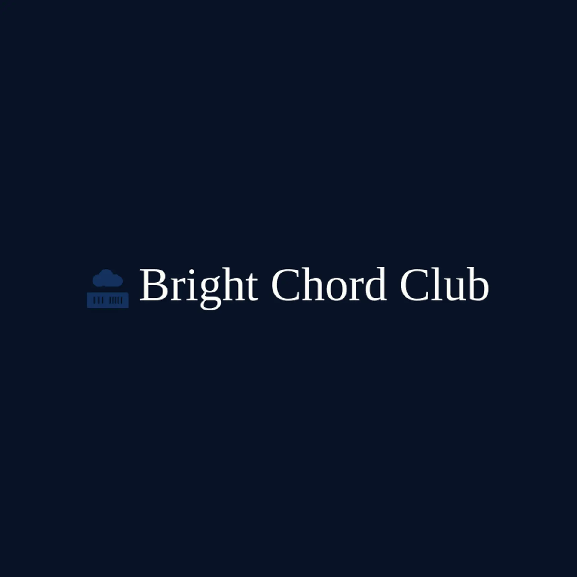 Bright Chord Club logo for keyboard