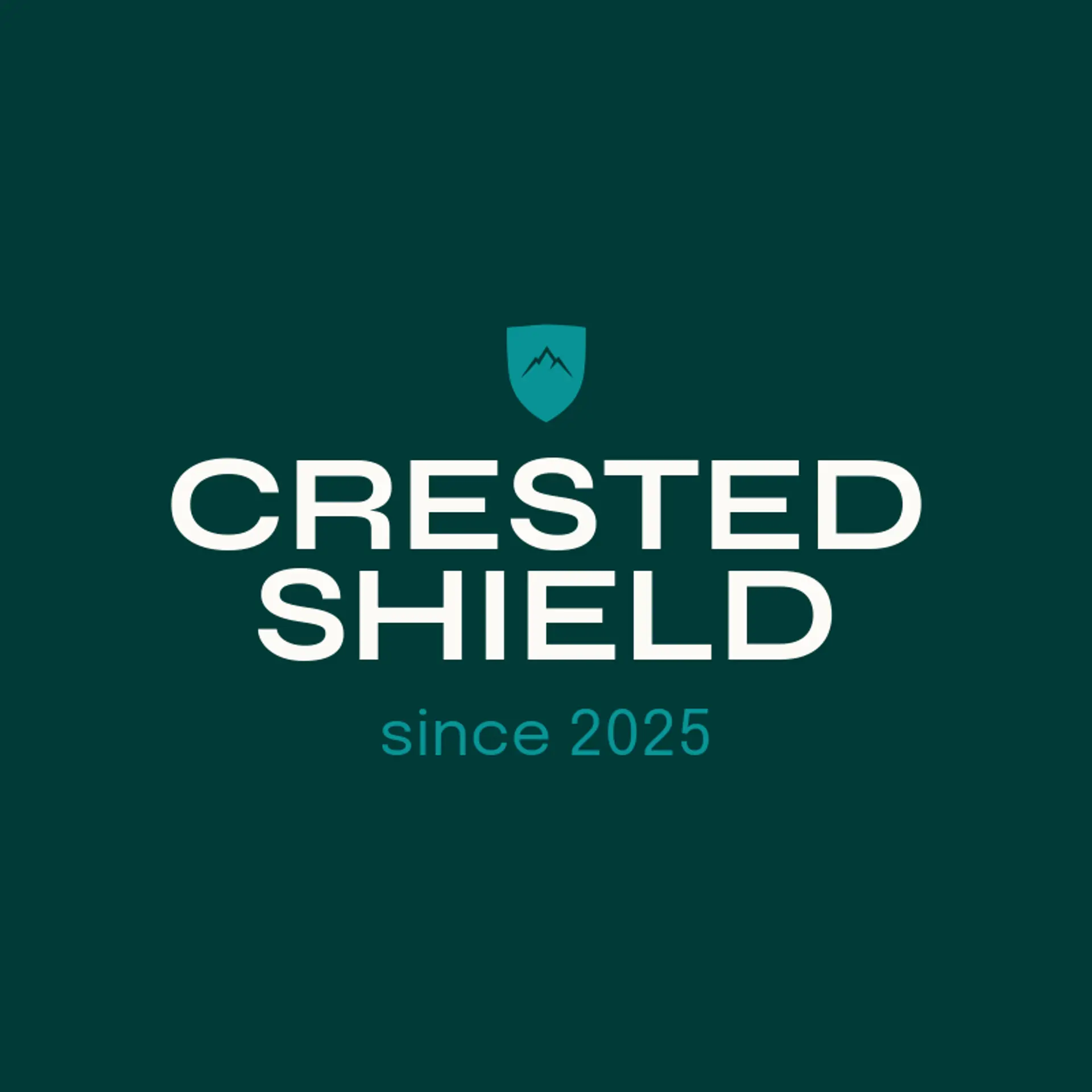 Crested Shield logo for family crest