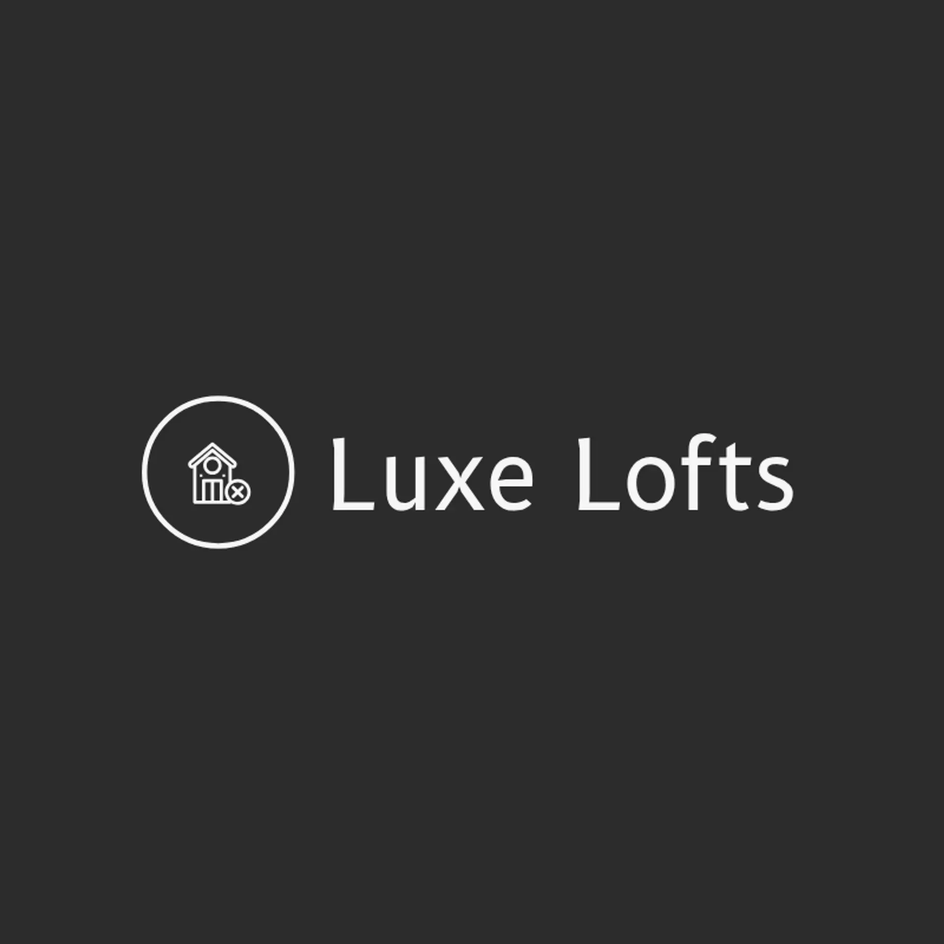 Luxe Lofts logo for commercial real estate