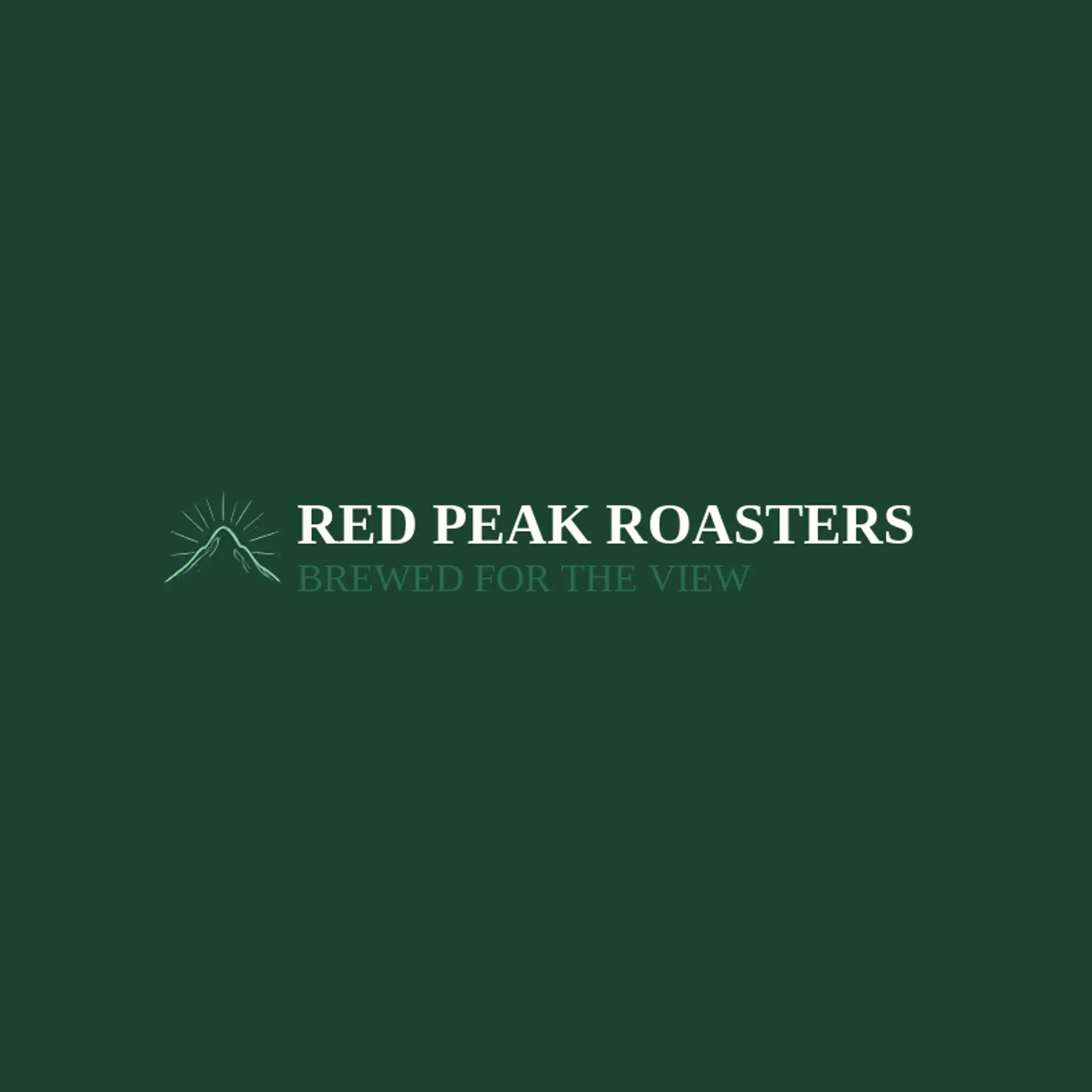 Red Peak Roasters logo for sunset
