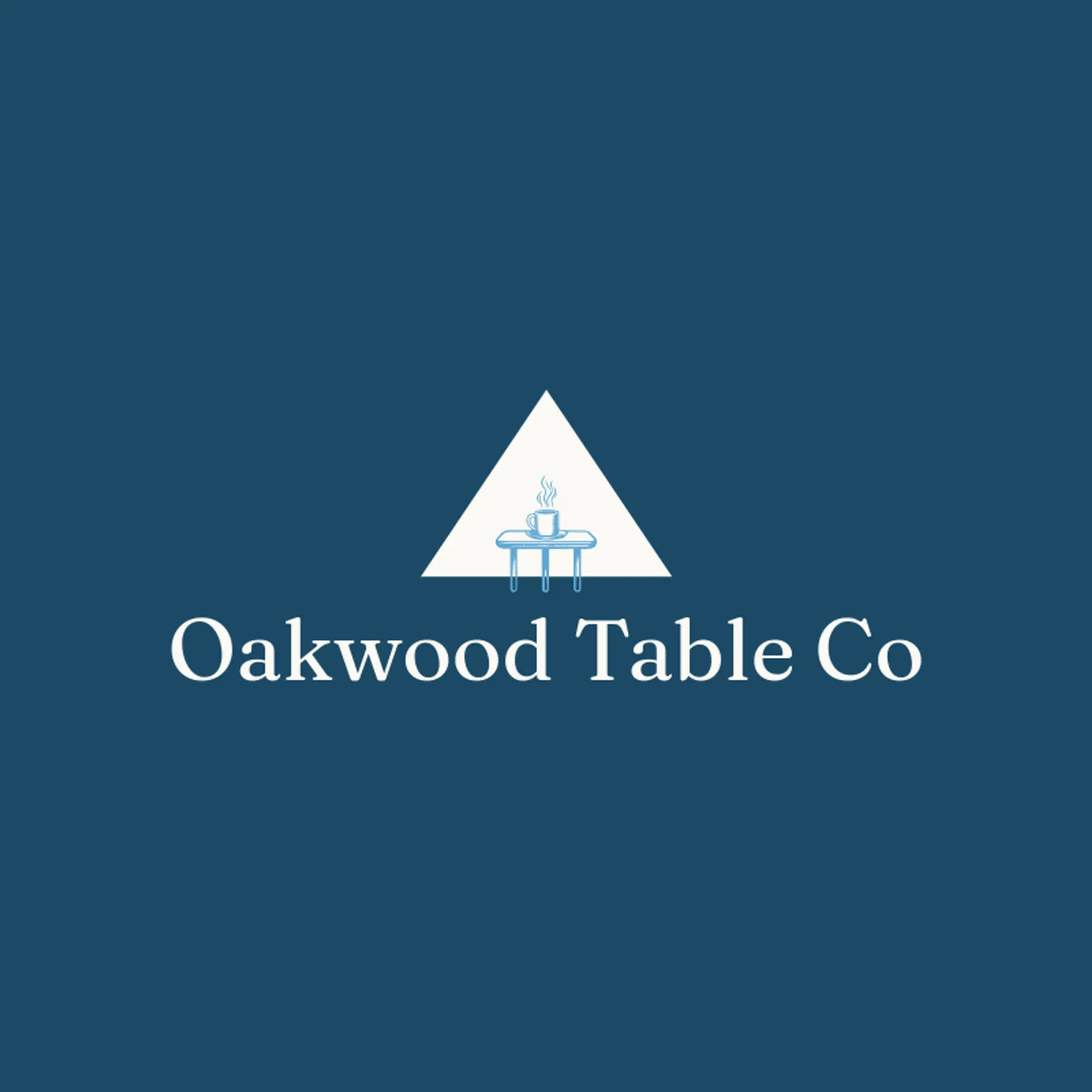 Oakwood Table Co logo for furniture