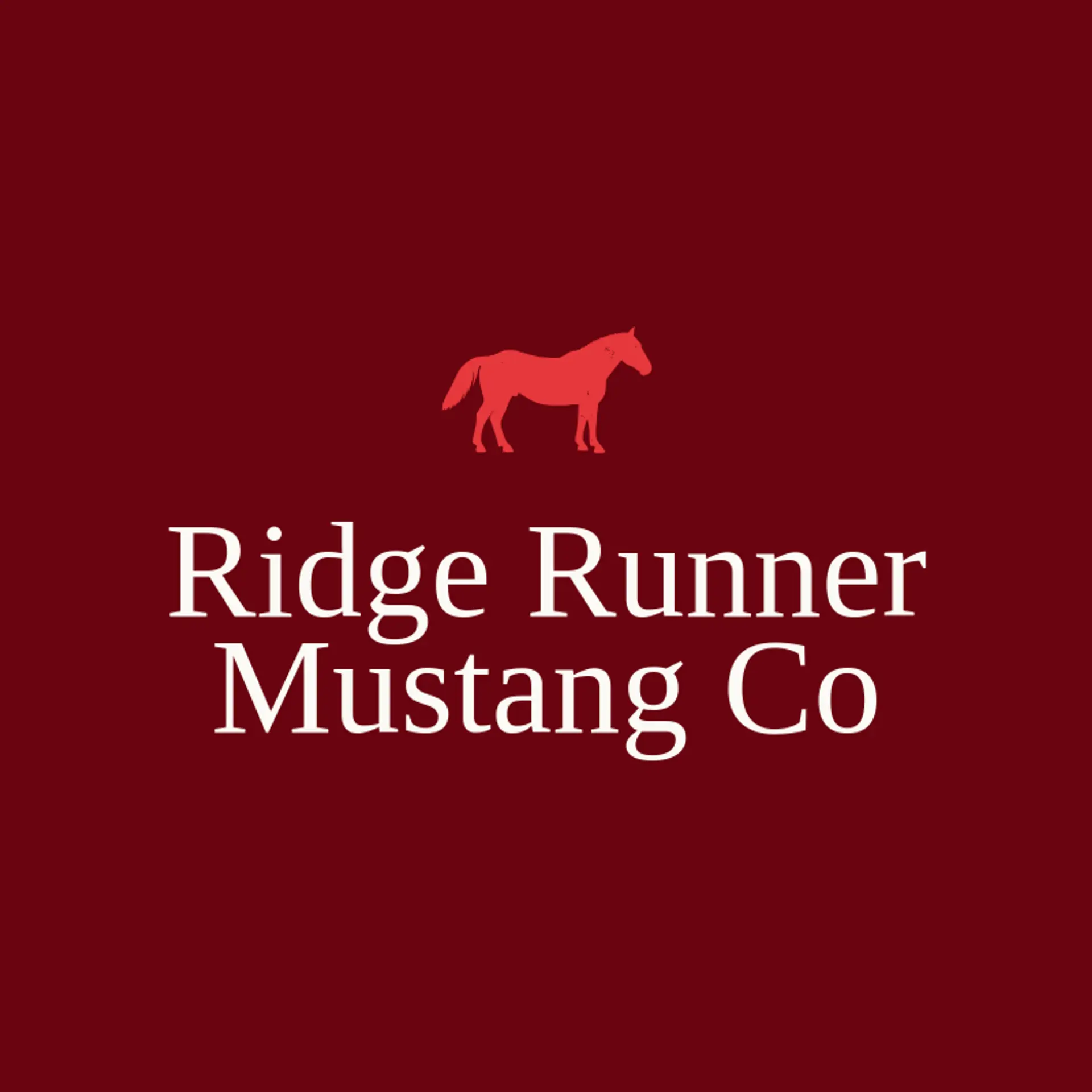 Ridge Runner Mustang Co logo for mustang