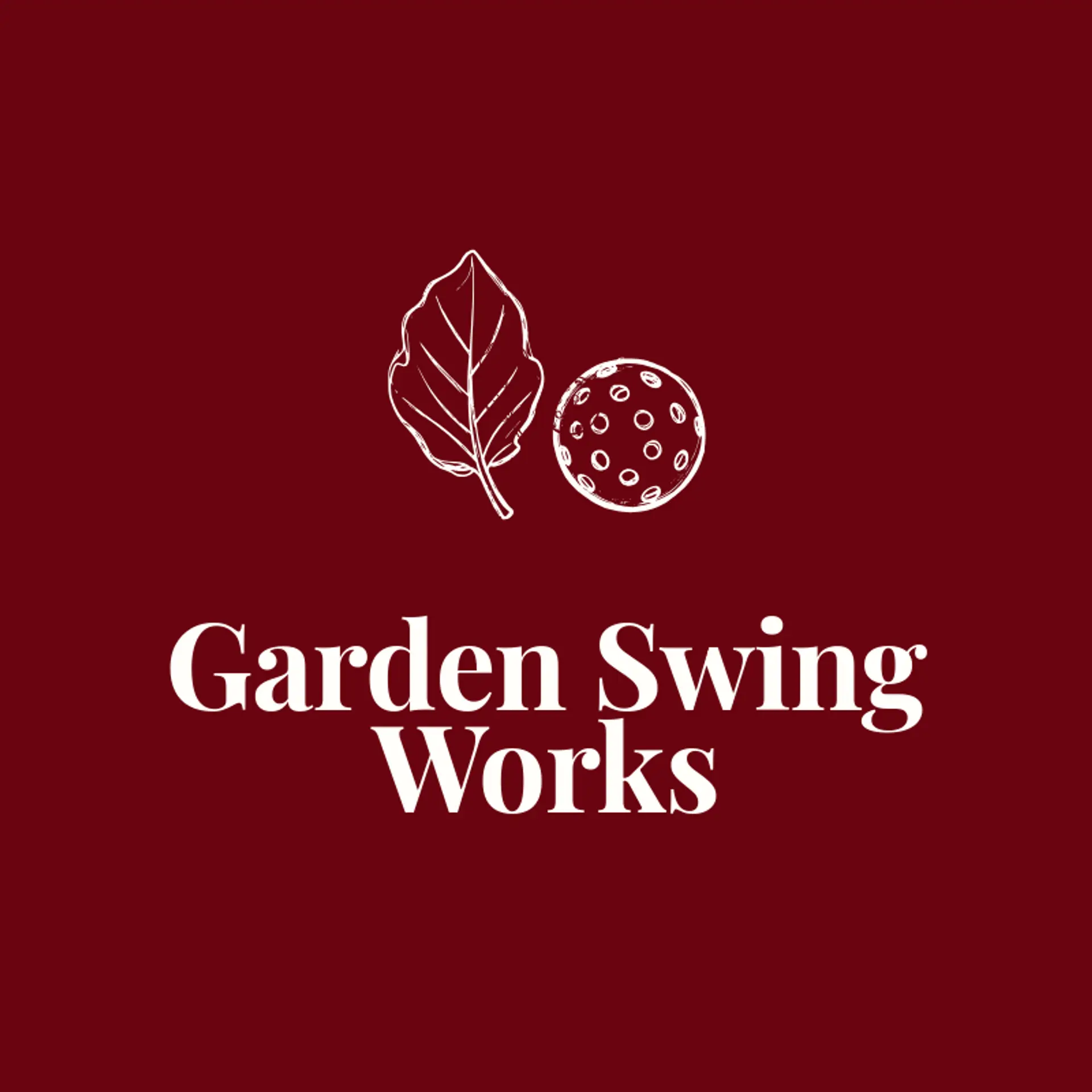Garden Swing Works logo for wiffleball