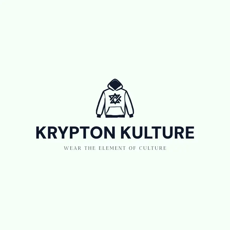 The streetwear name Krypton Kulture as a branded logo with a single color icon