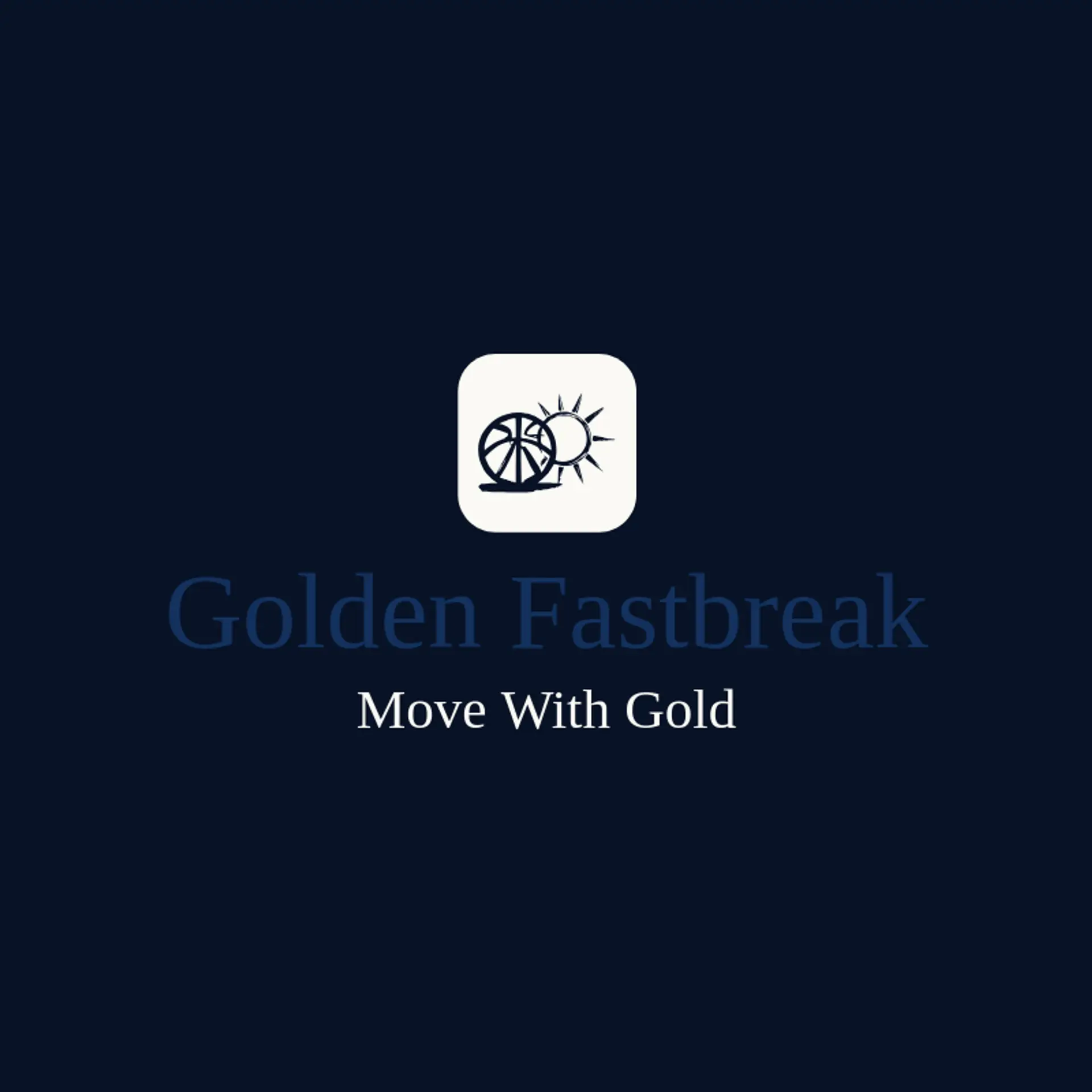 Golden Fastbreak logo for basketball team