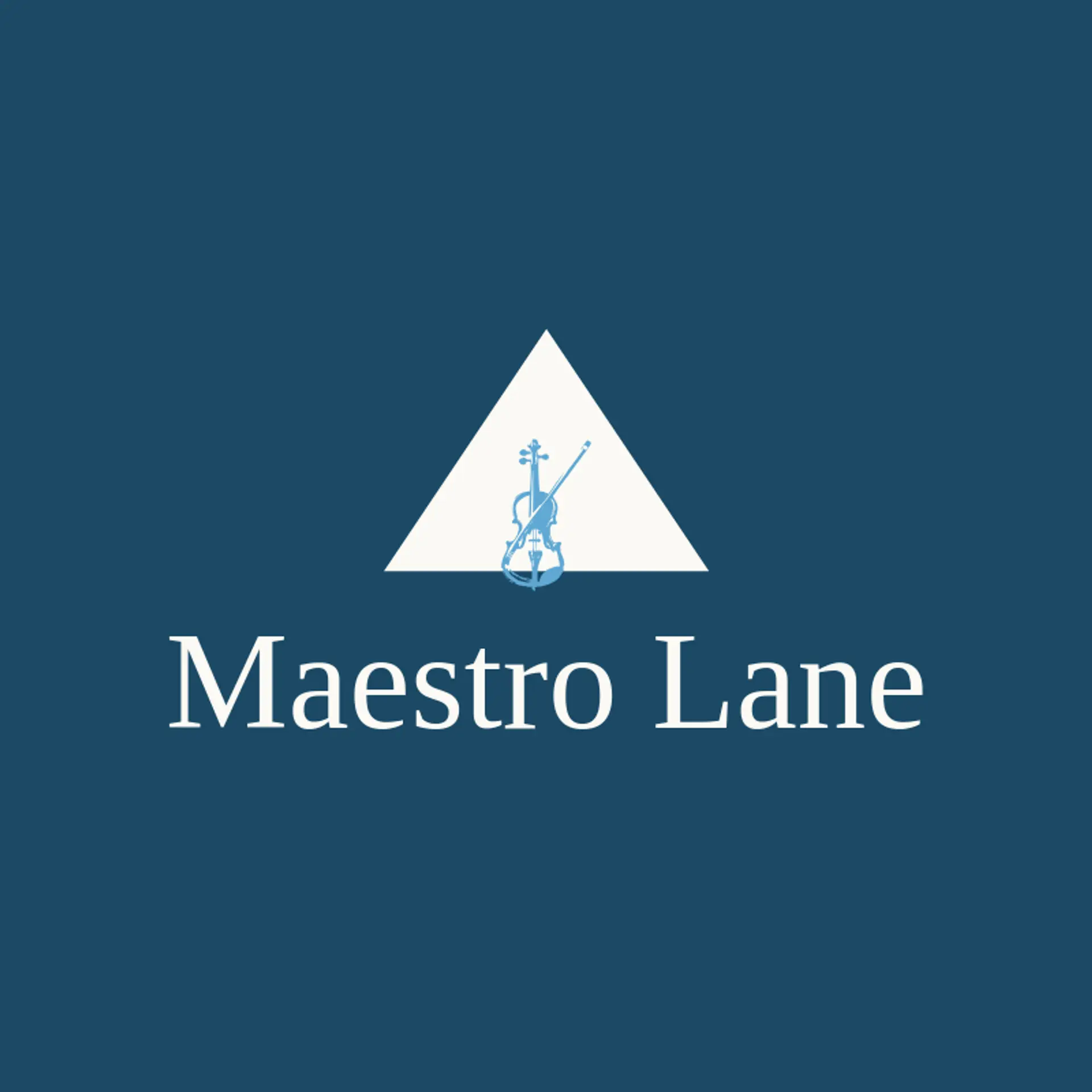 Maestro Lane logo for violin