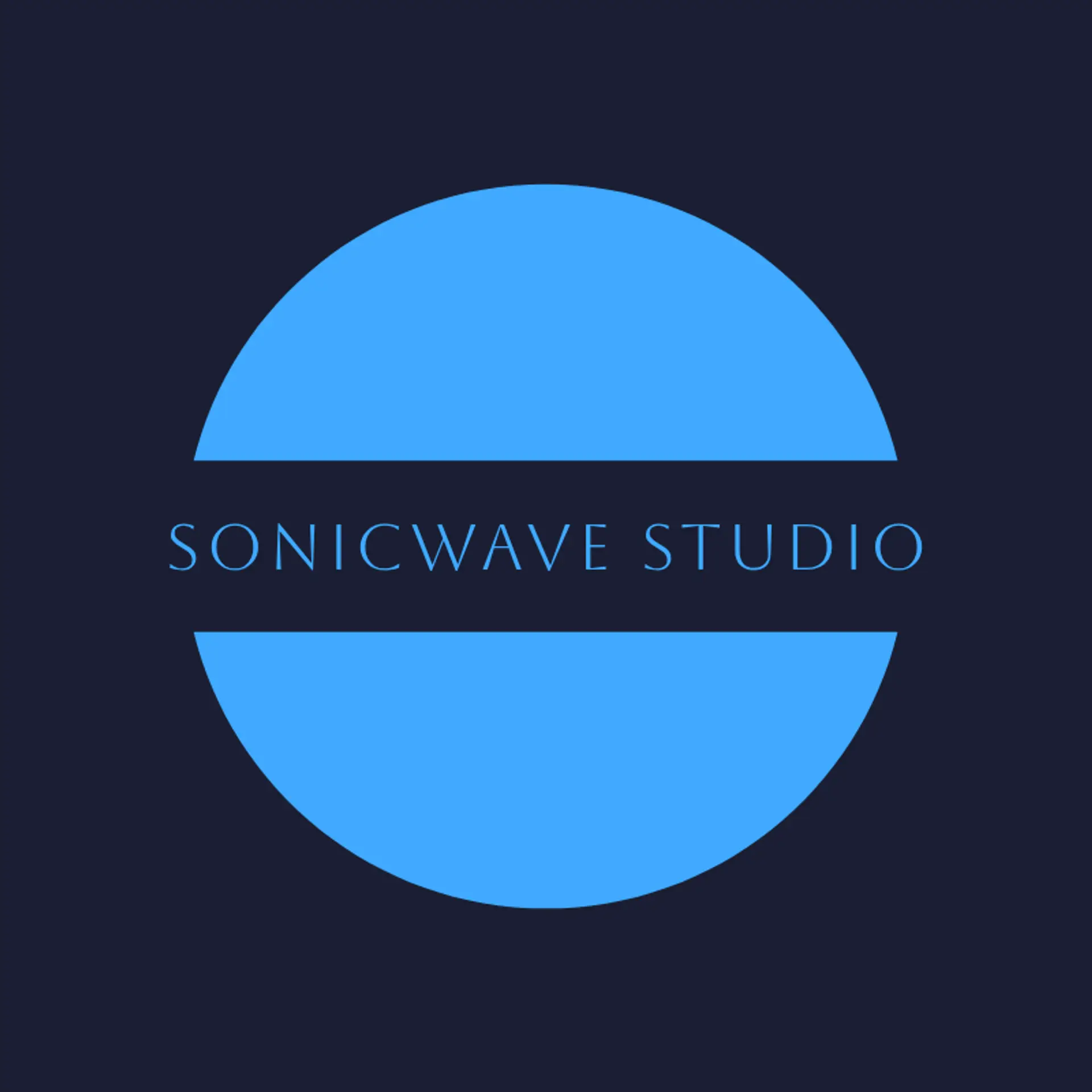 SonicWave Studio logo for music