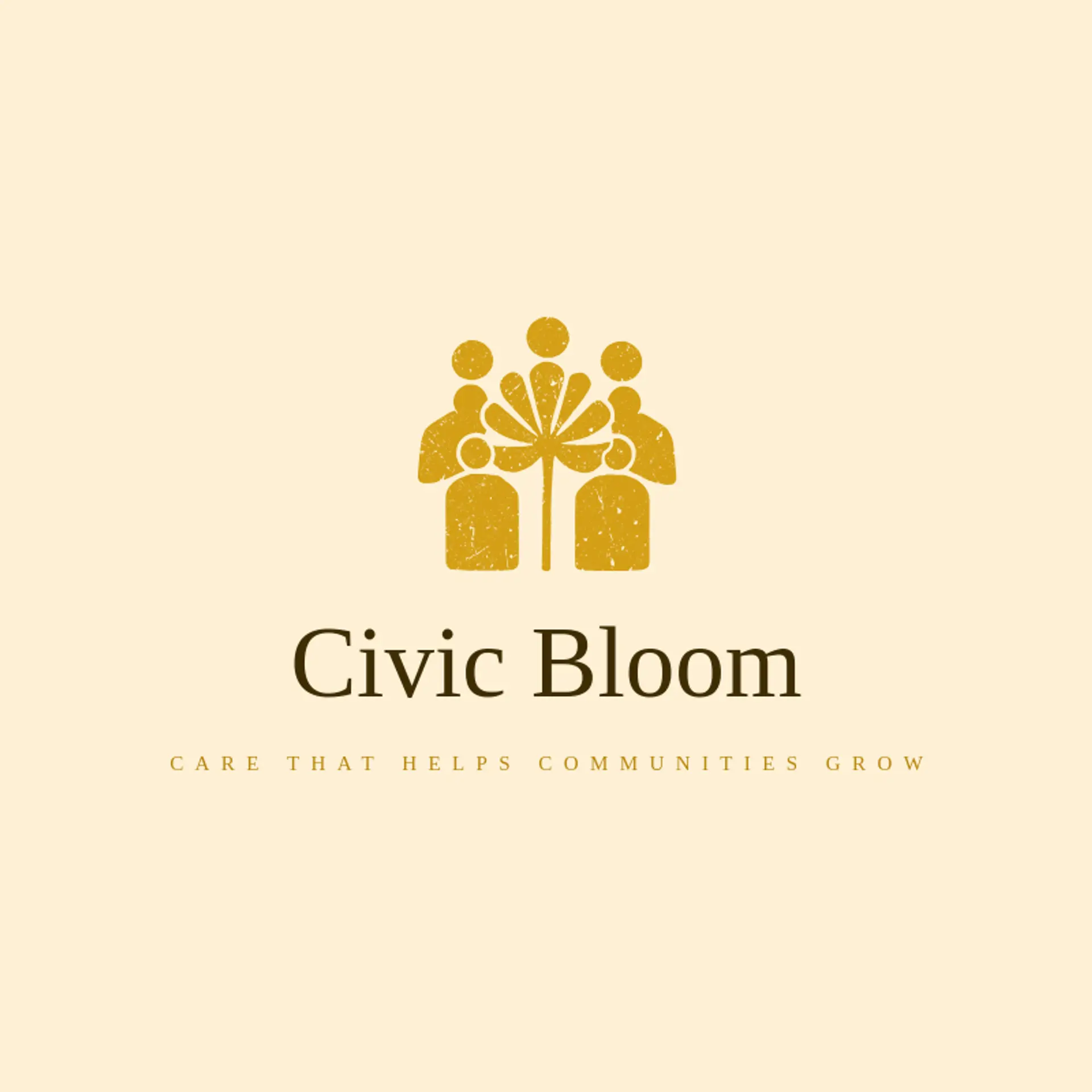 Civic Bloom logo for social work