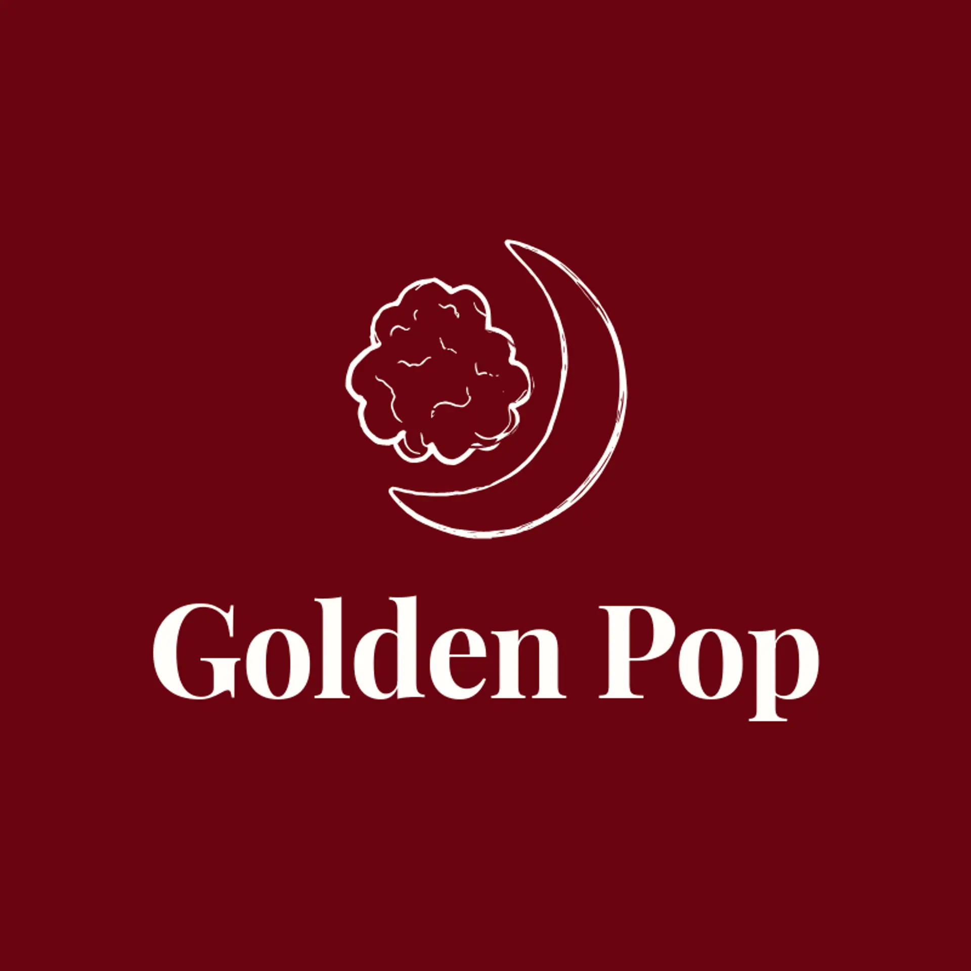 Golden Pop logo for snack