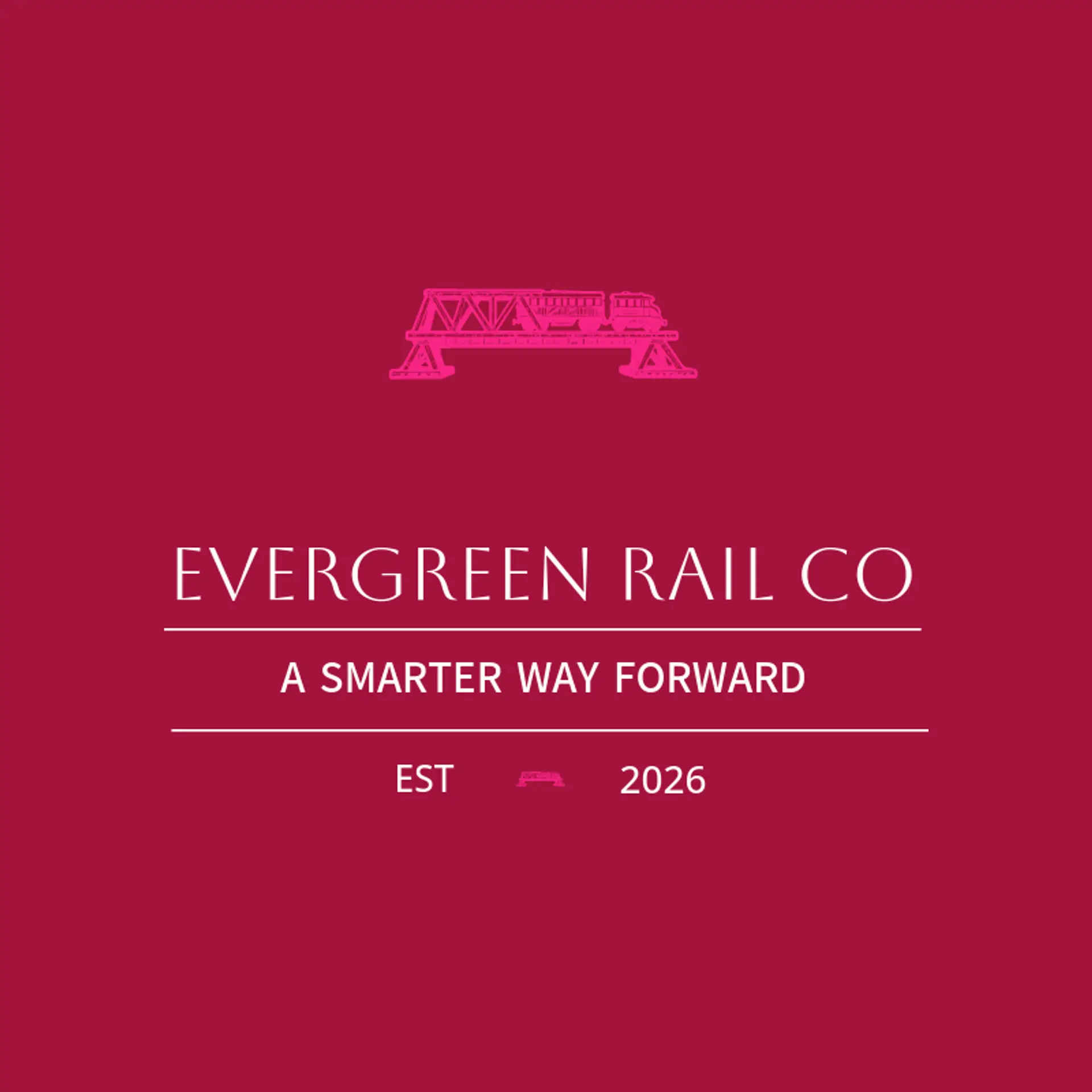 Evergreen Rail Co logo for transport