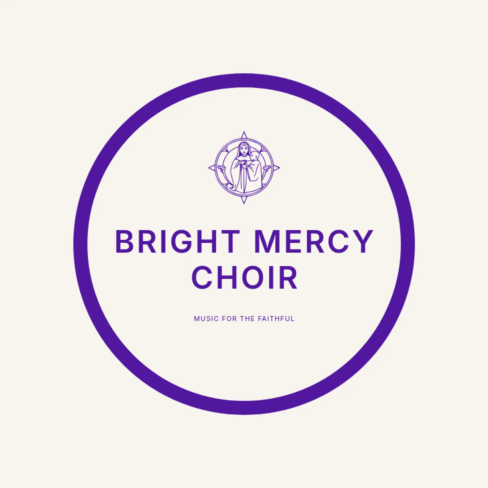 Bright Mercy Choir logo for catholic