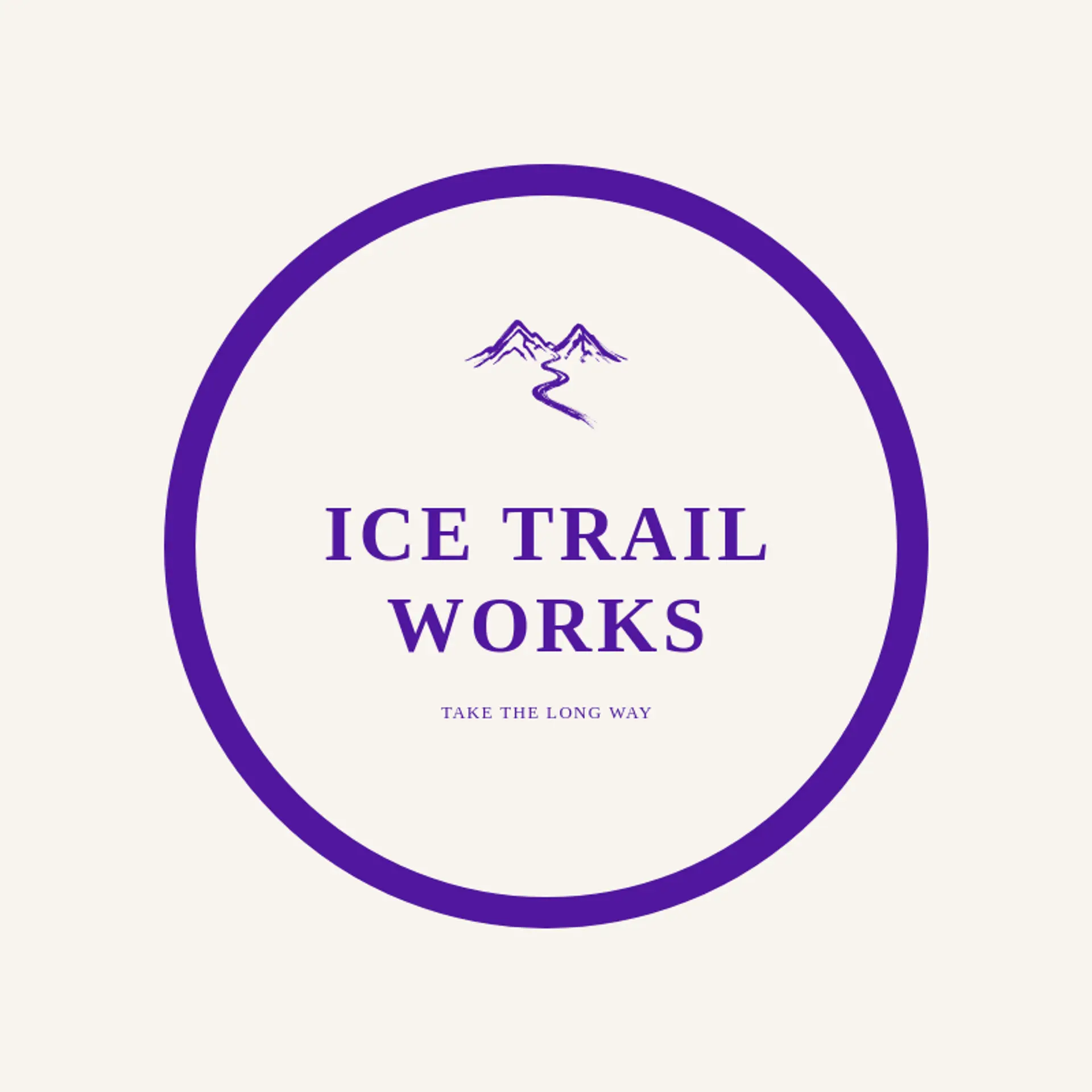 Ice Trail Works logo for snow