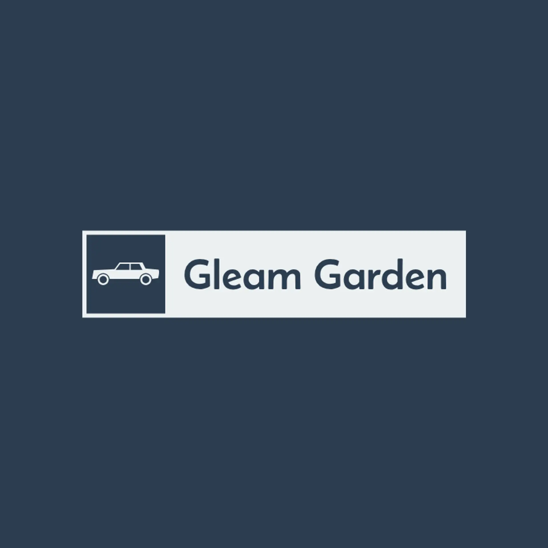 Gleam Garden logo for auto spa