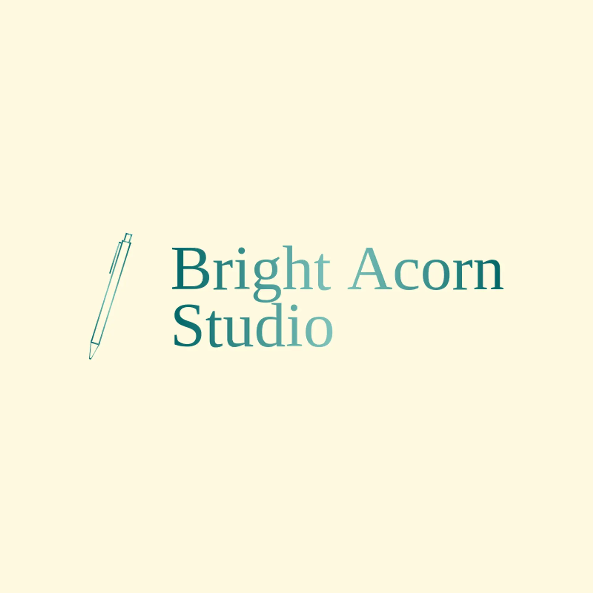 Bright Acorn Studio logo for illustrator
