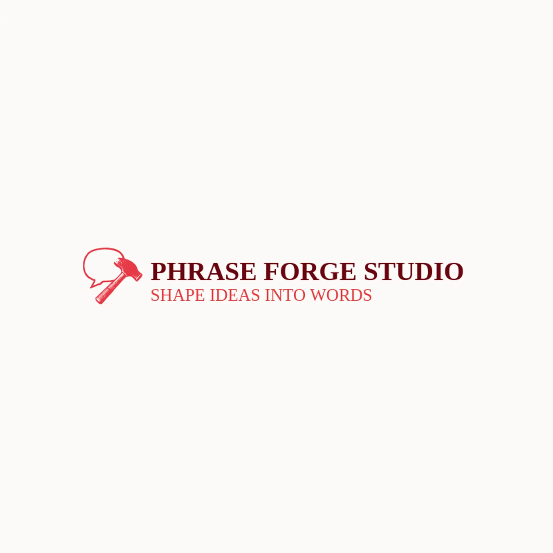 Phrase Forge Studio logo for language