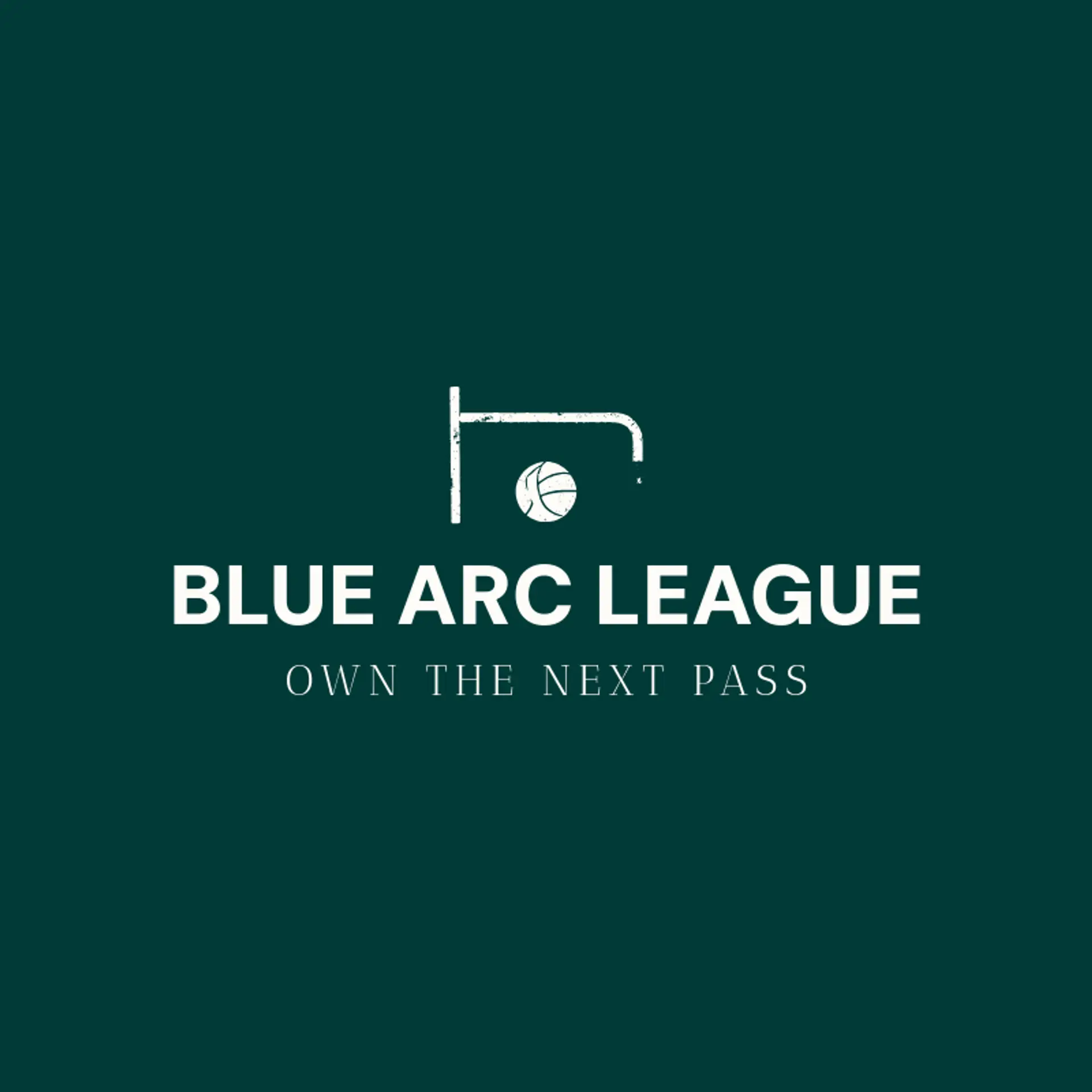 Blue Arc League logo for netball