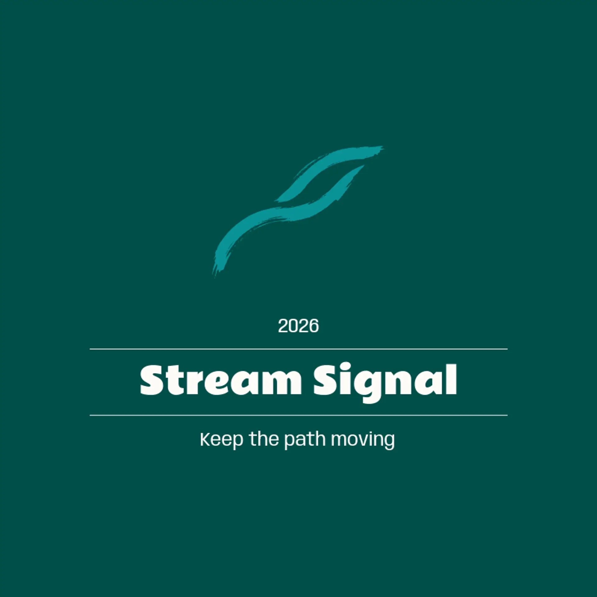 Stream Signal logo for water