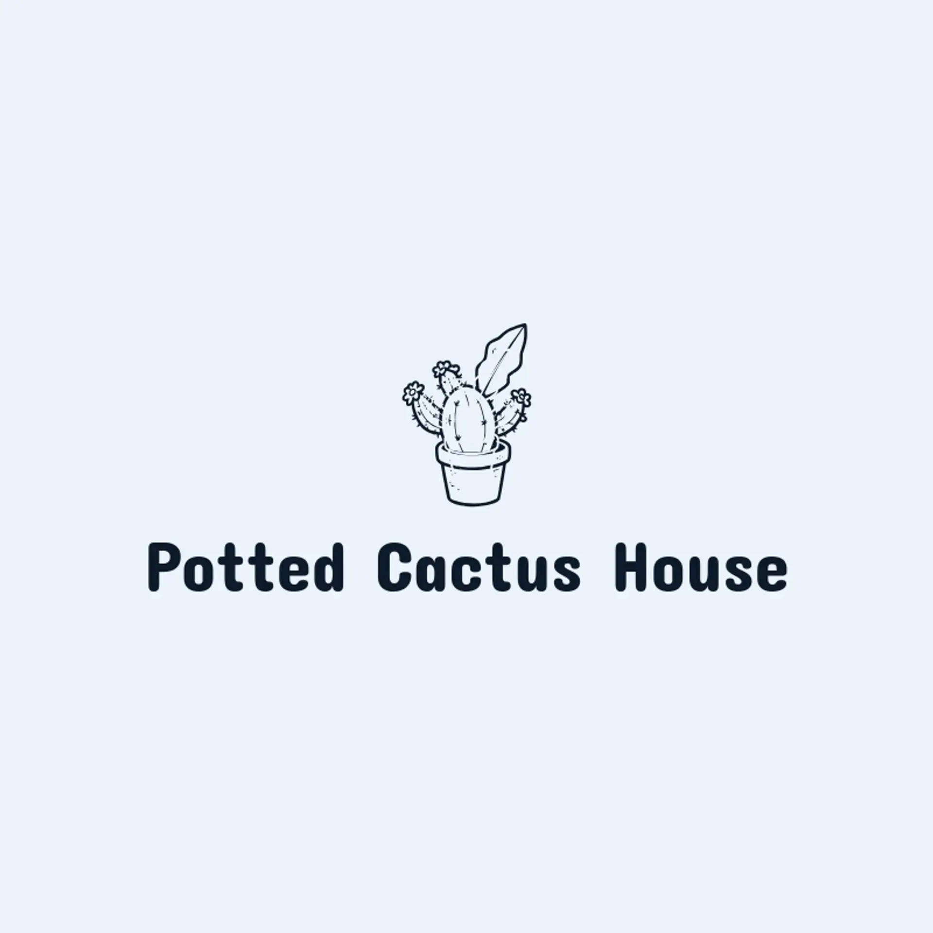 Potted Cactus House logo for cactus