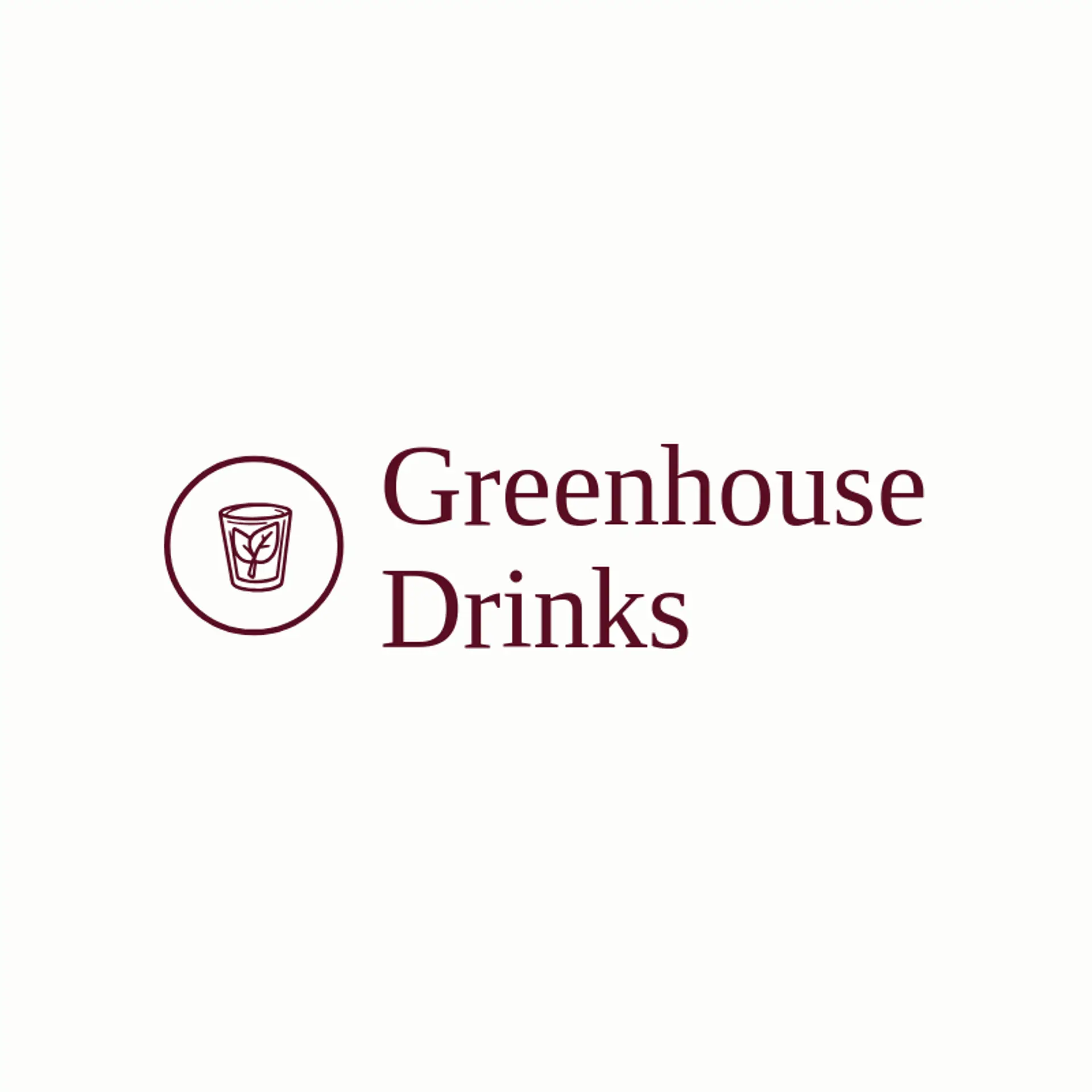 Greenhouse Drinks logo for drink