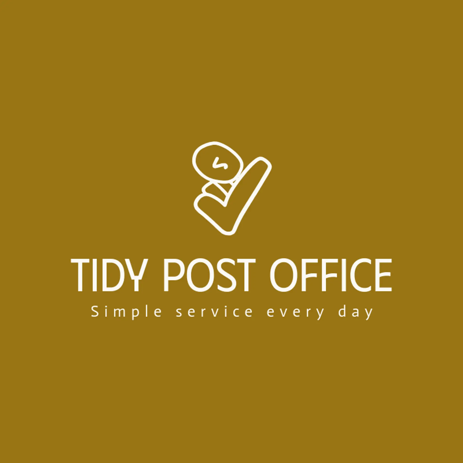 Tidy Post Office logo for mail