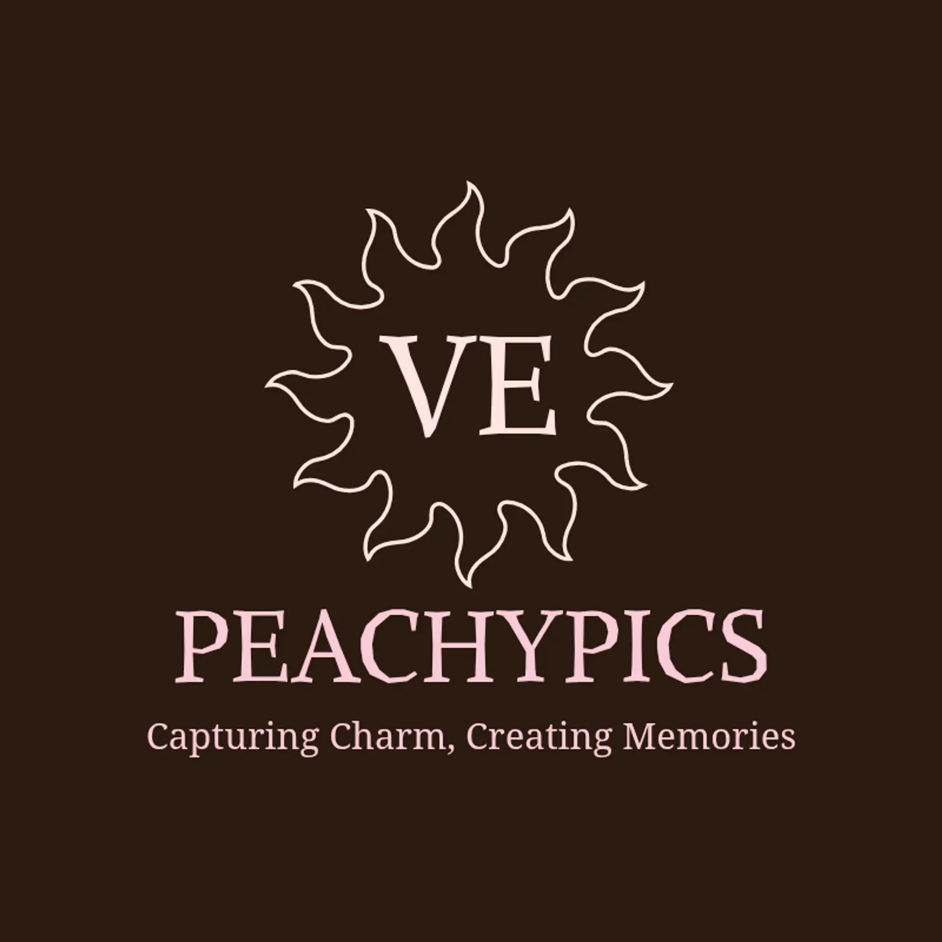 PeachyPics logo for cute photography