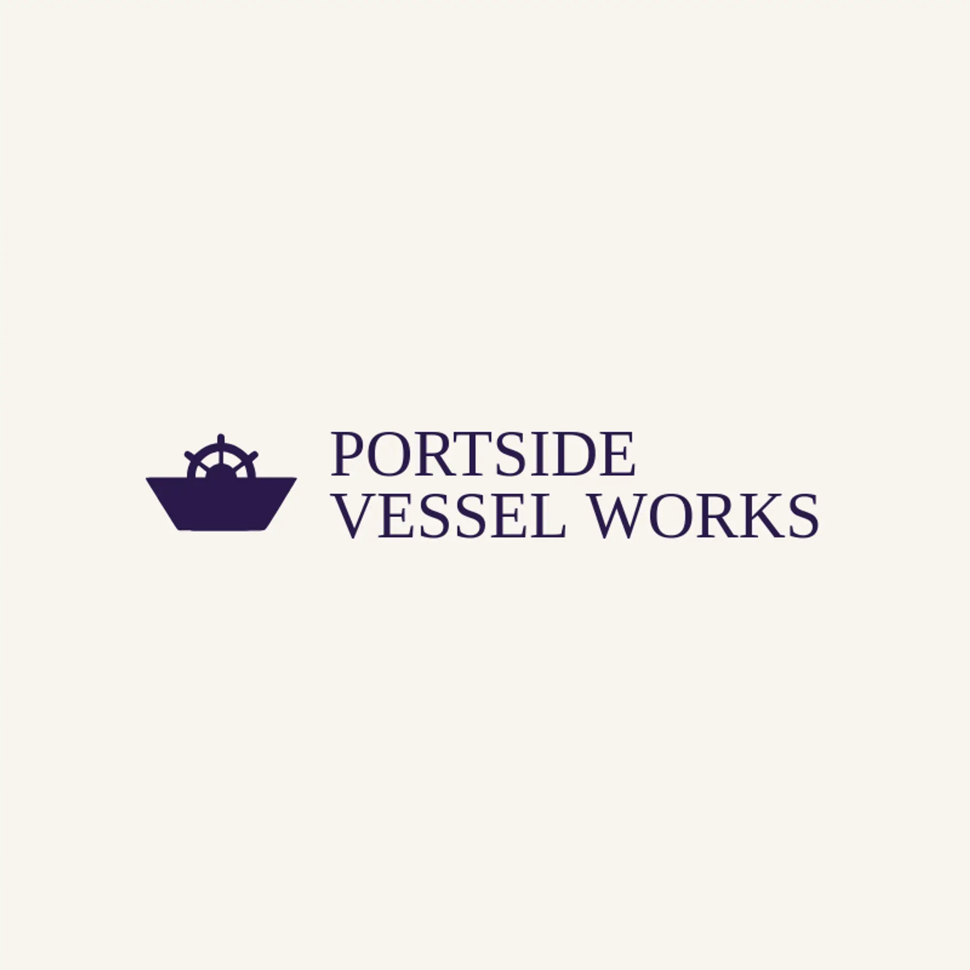 Portside Vessel Works logo for ship