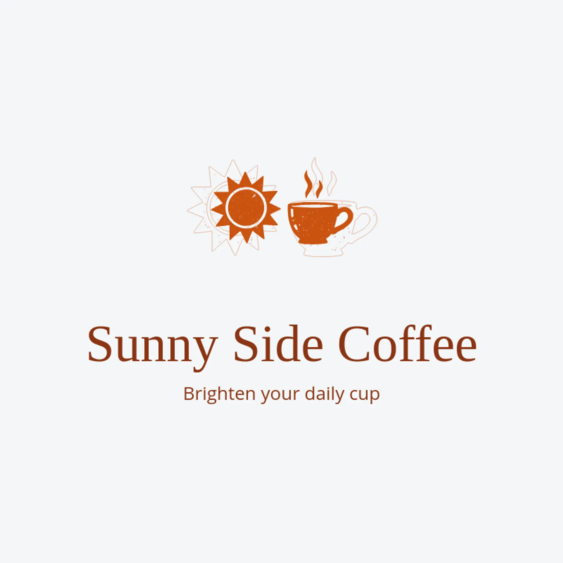 Sunny Side Coffee logo for coffee cup
