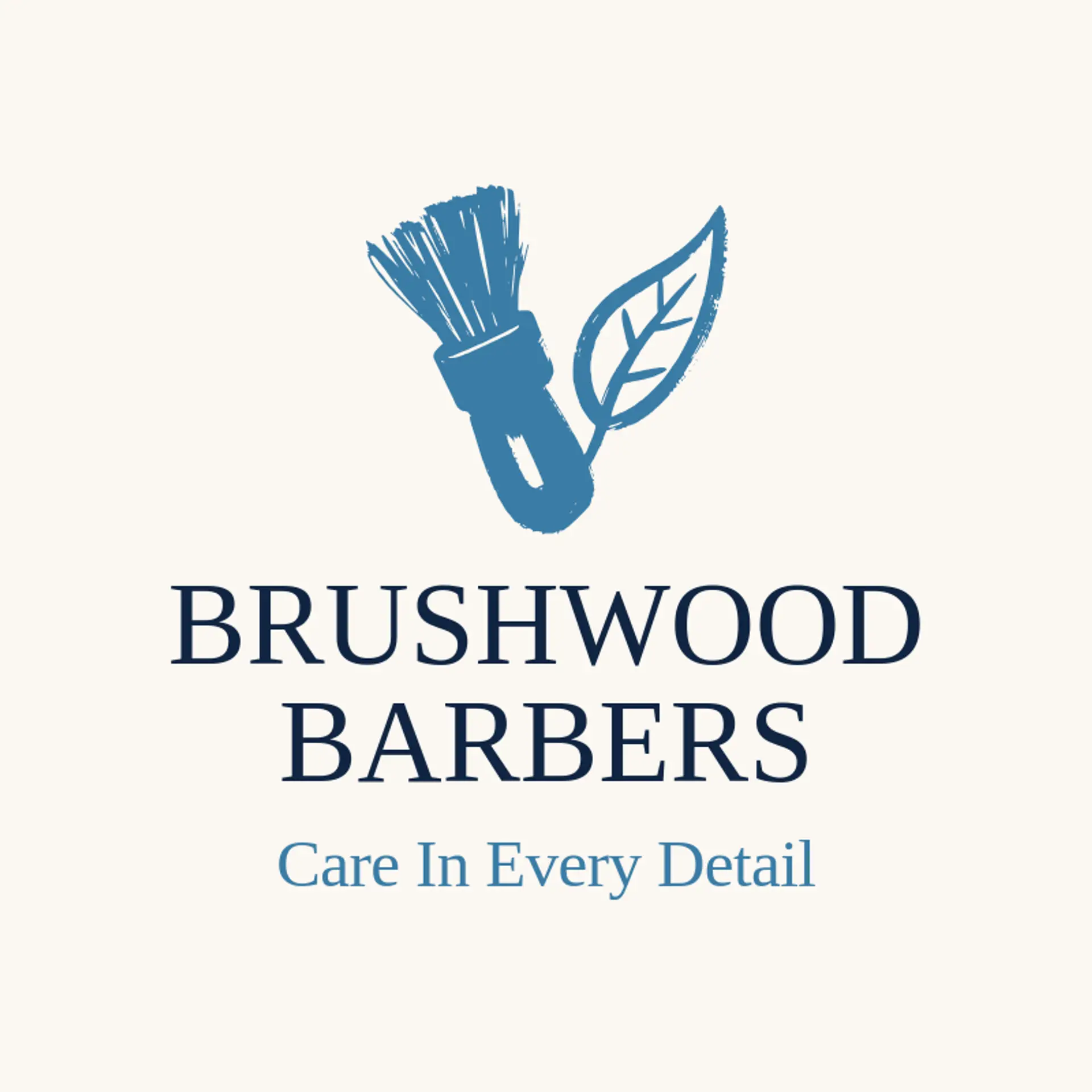 Brushwood Barbers logo for barbershop