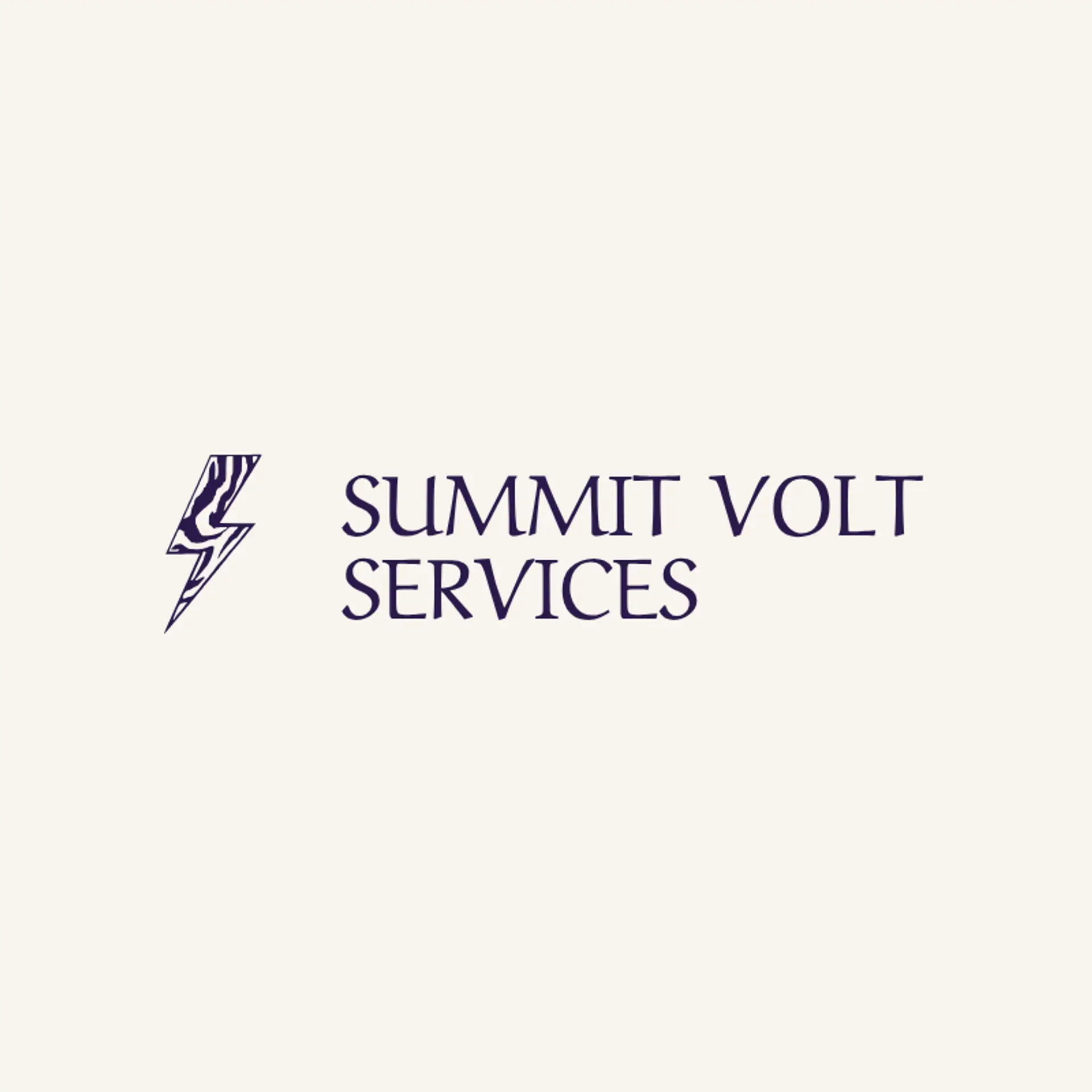 Summit Volt Services logo for thunderbolt