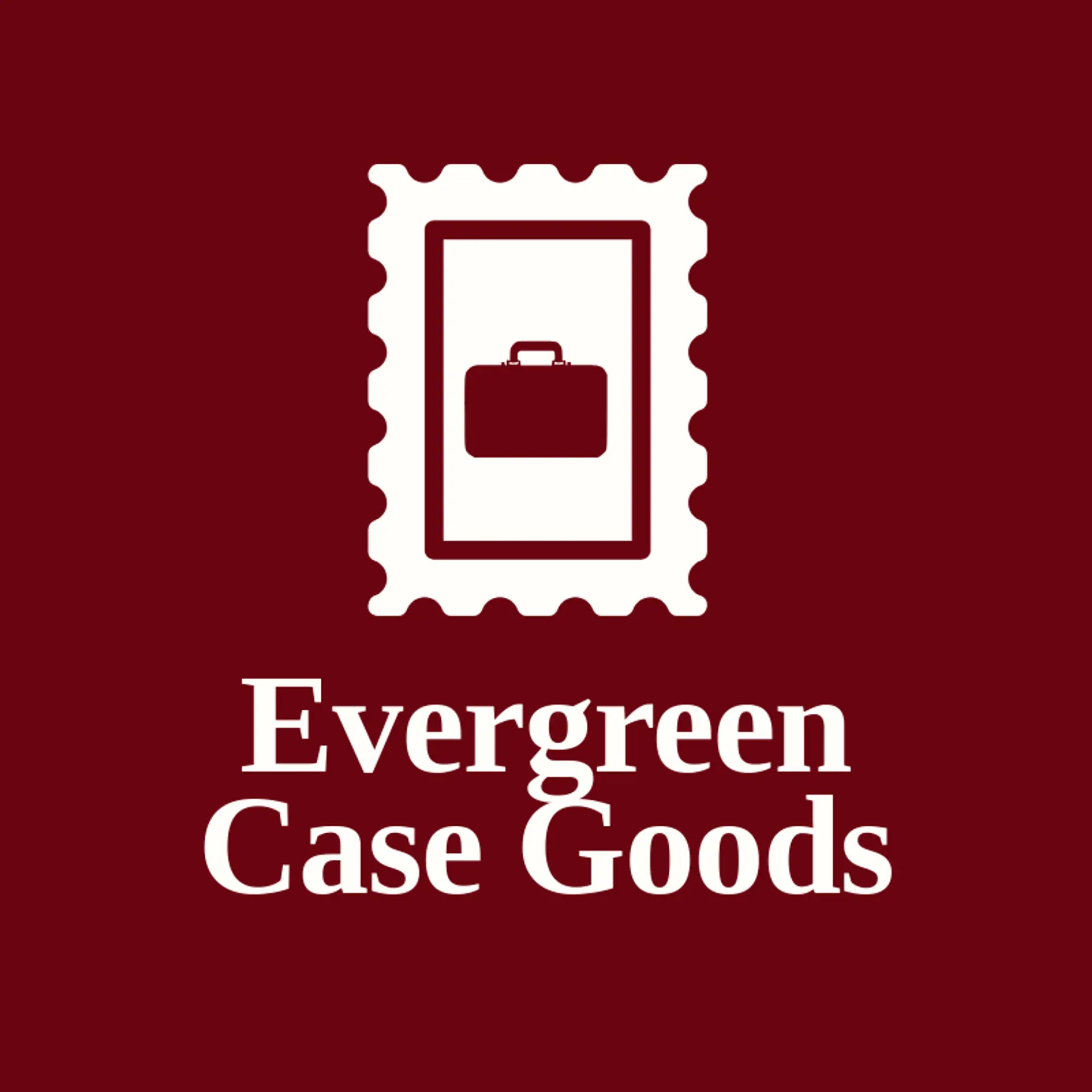 Evergreen Case Goods logo for case
