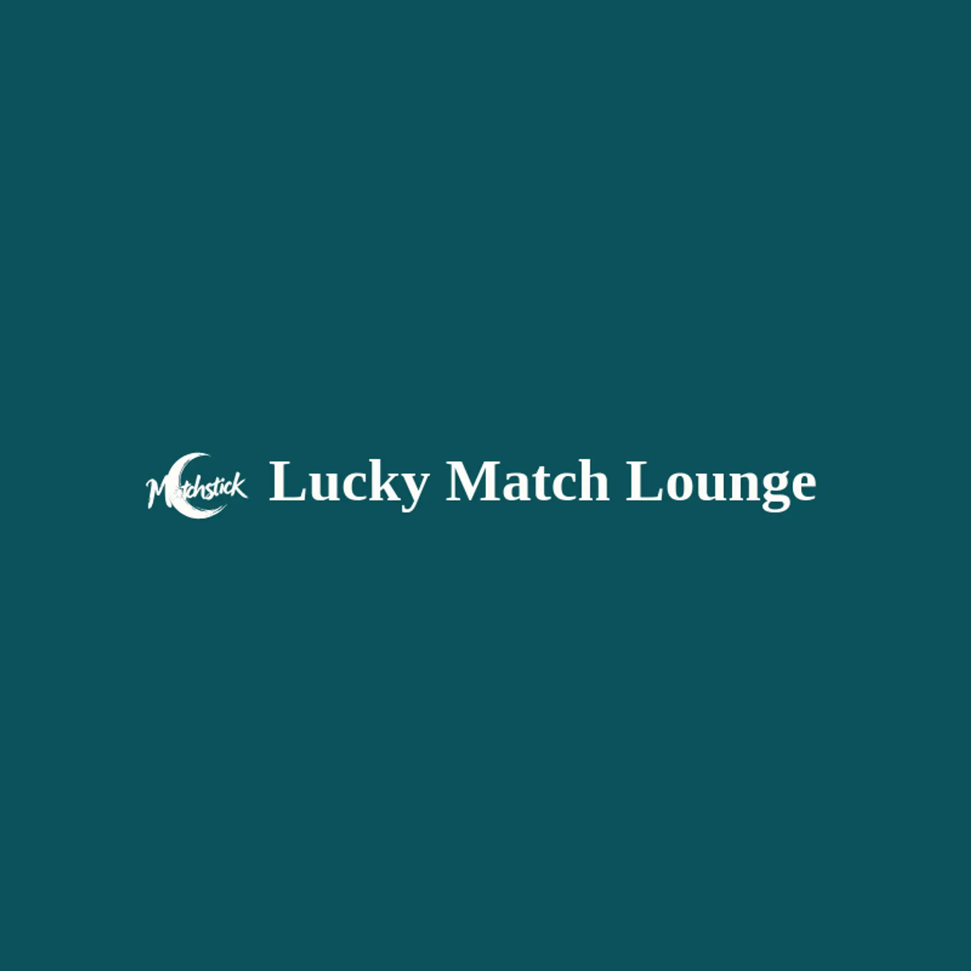 Lucky Match Lounge logo for speakeasy